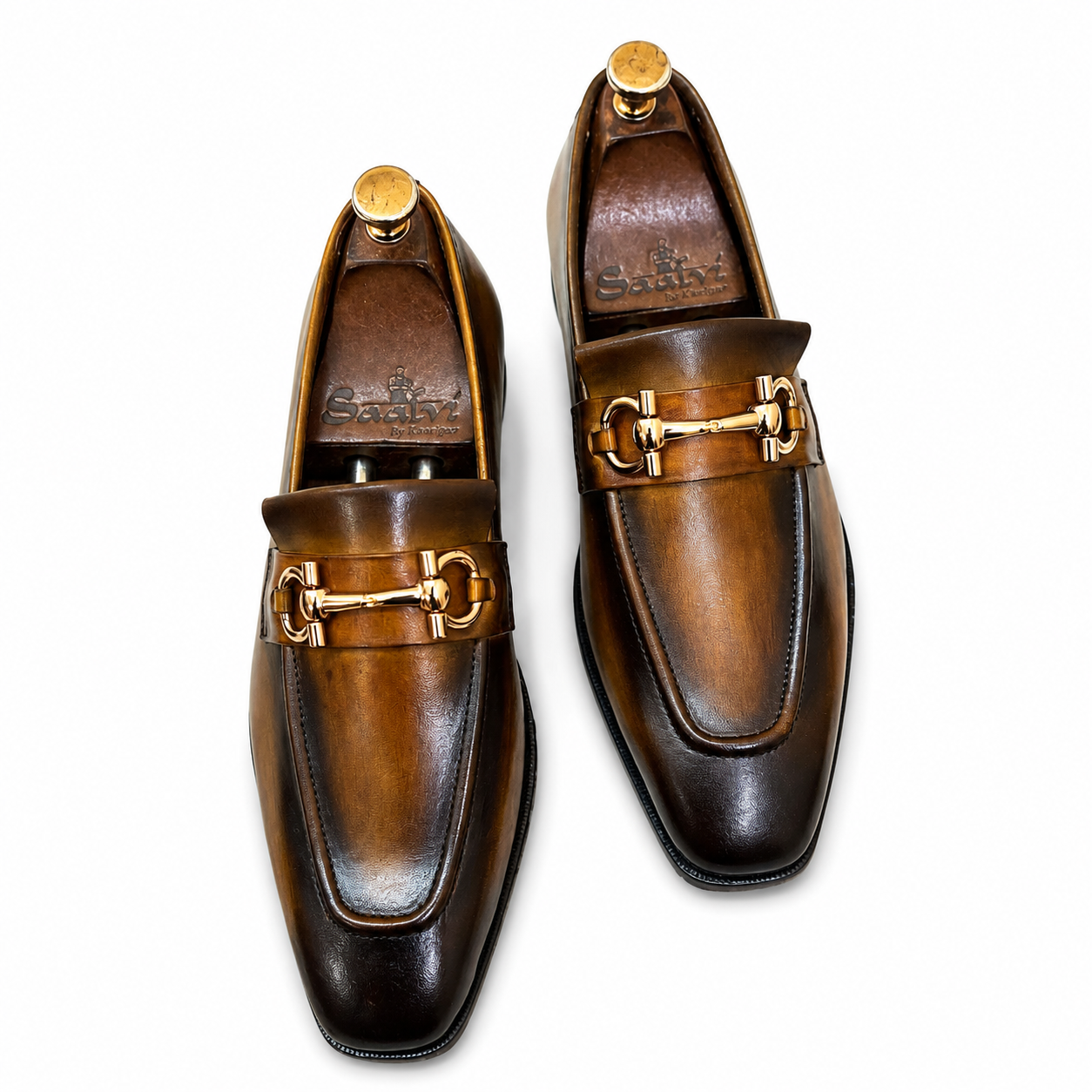 Hand Patina Loafers T Brown