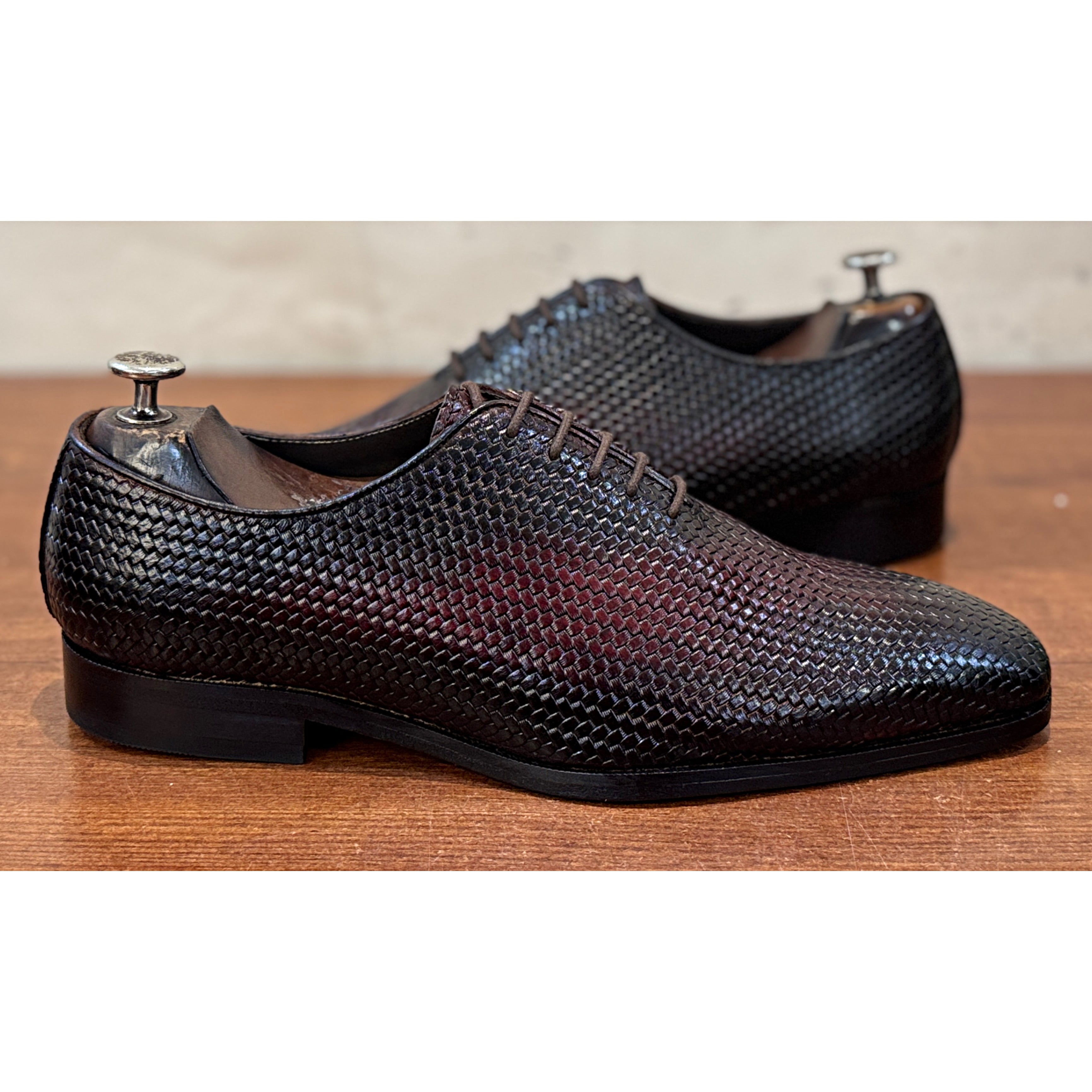 Savoy Spectator Kensington Woven Oxford – Oxblood Patina