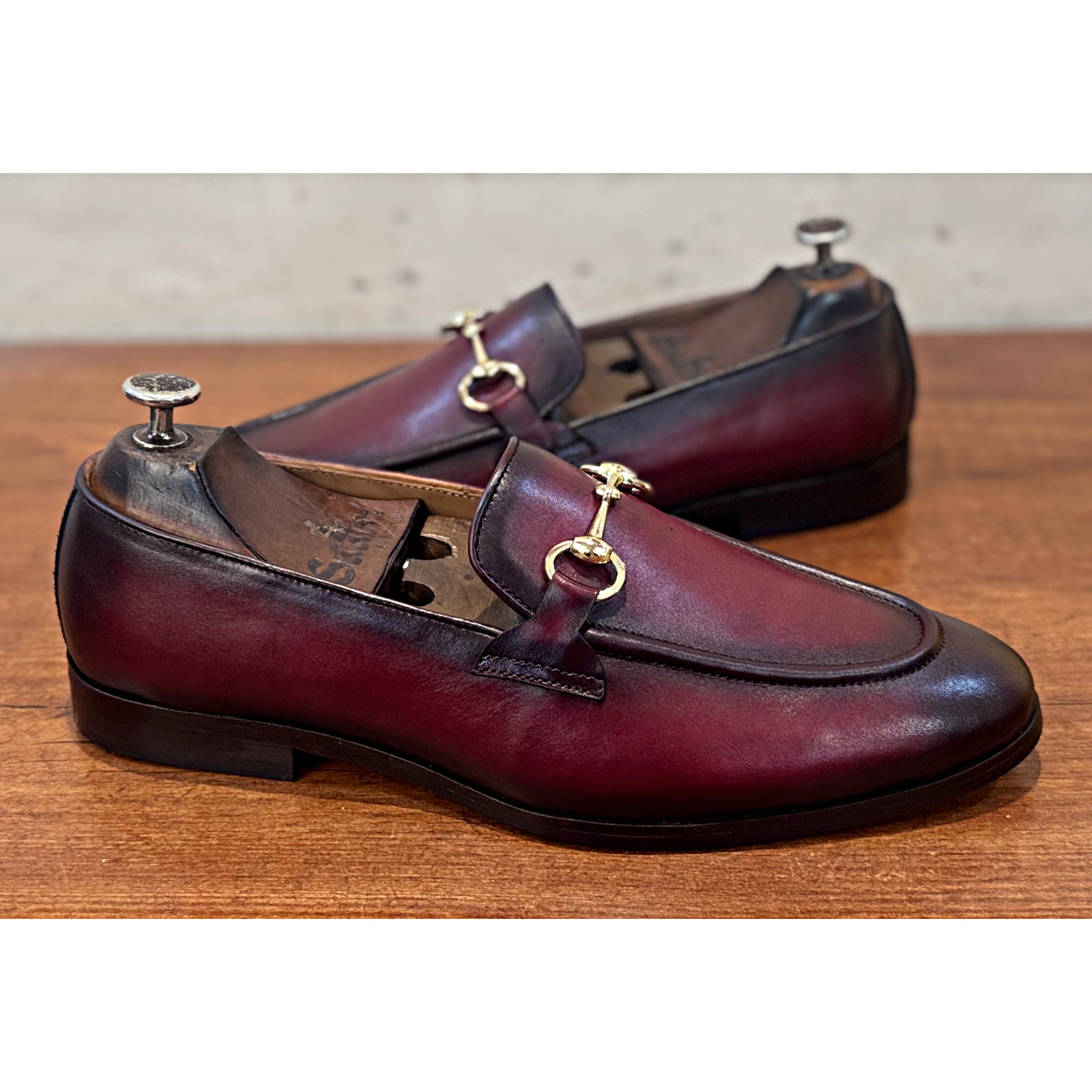 Horsebit Loafers - Burgundy