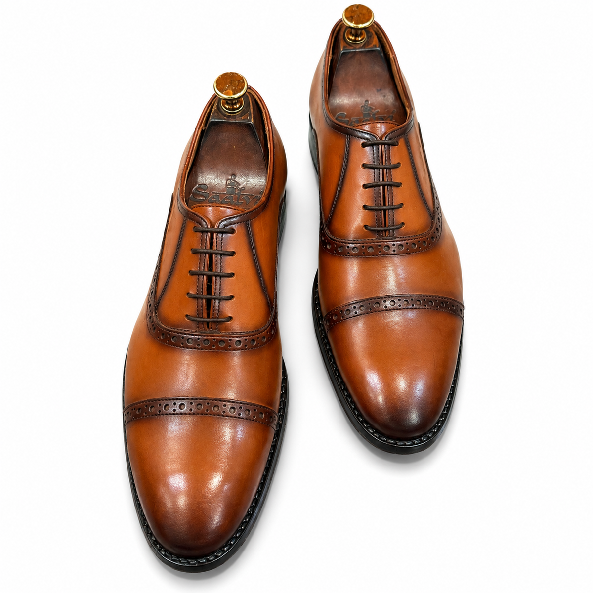 Windsor Tan Cap-Toe Oxford