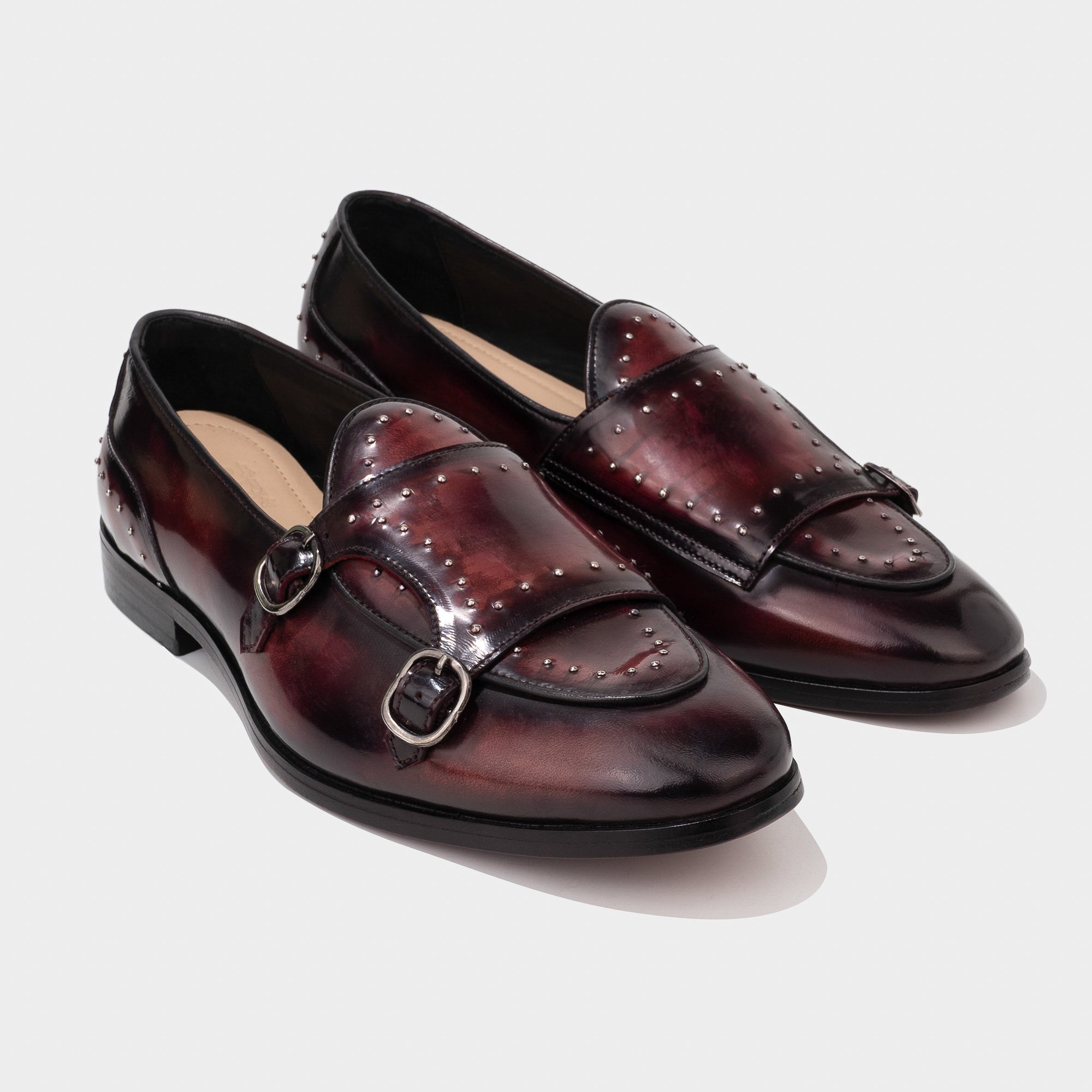 Belgian Monk Strap Bordo Bajri