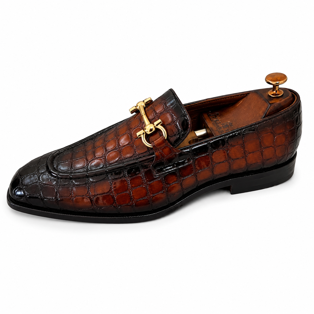 Imperium Horsebit Loafers – Espresso Croco