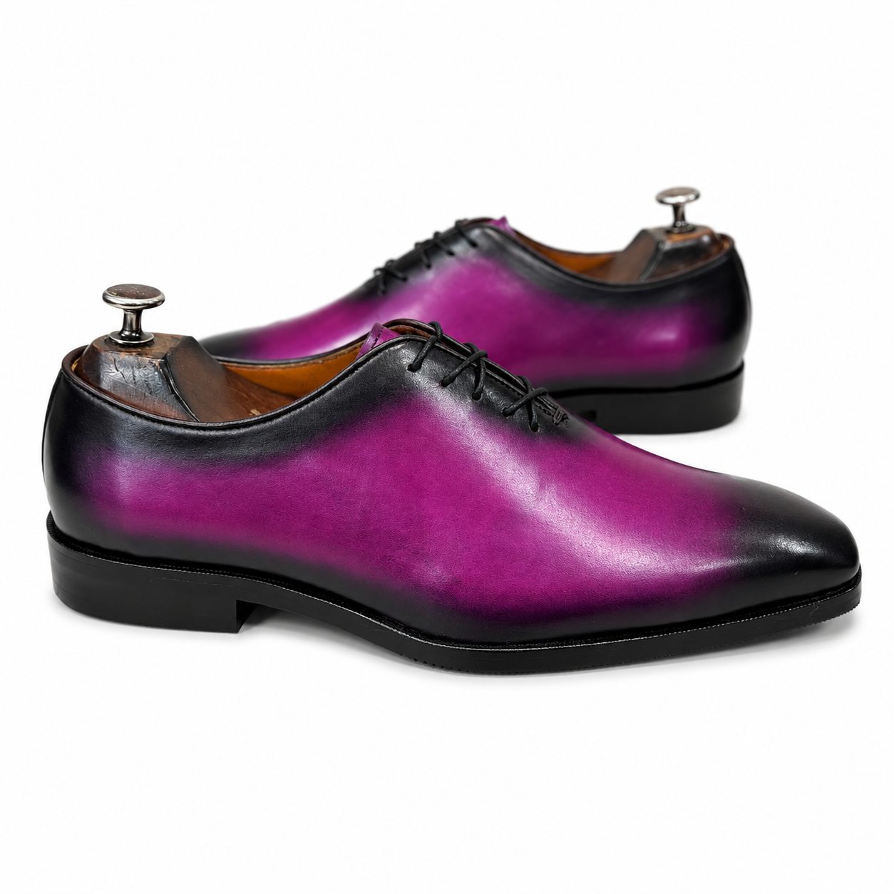 Wholecut Oxfords Purple Hand Finished