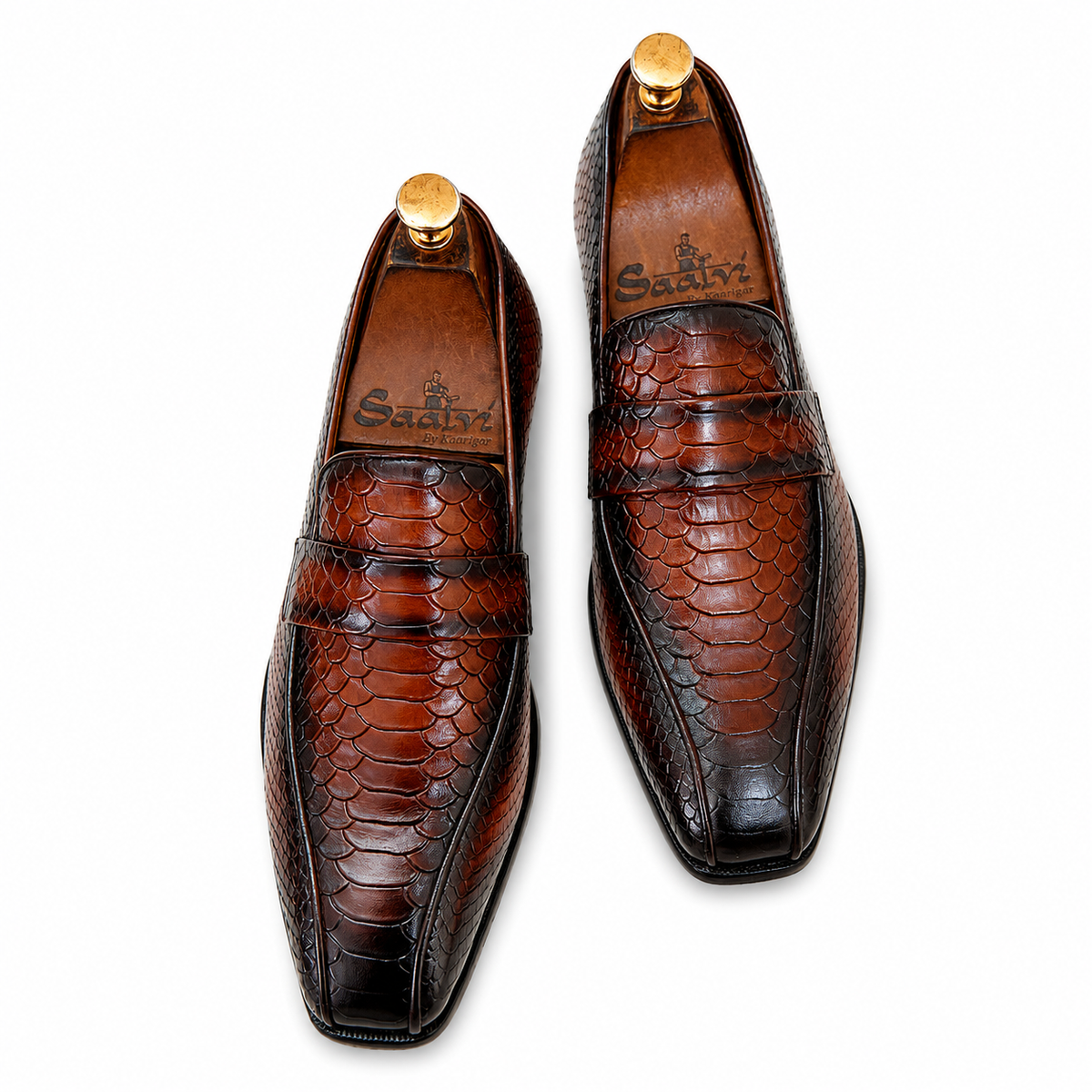 The Monte Carlo Python Penny Loafer – Burnished Burgundy