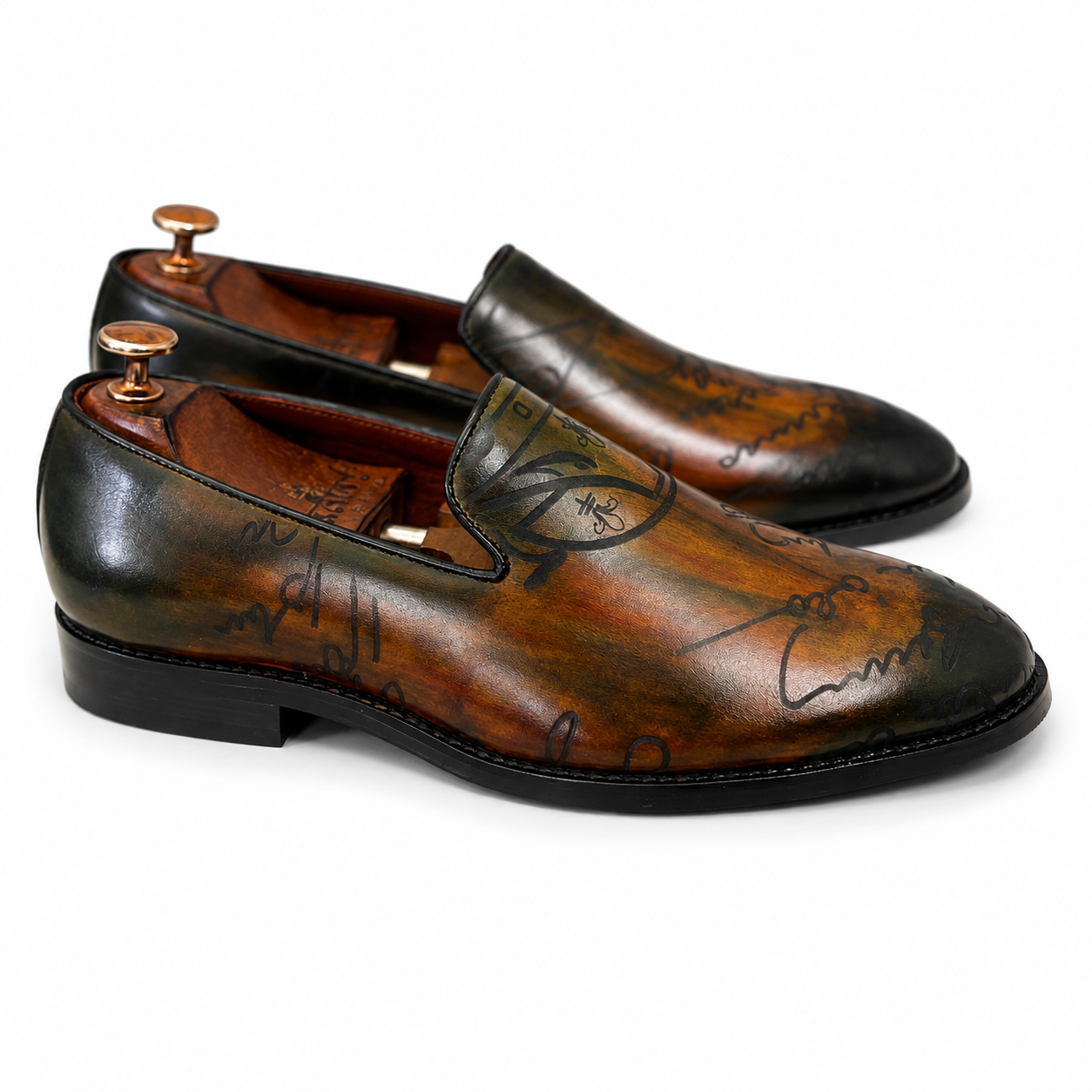 Artisan Script Patina Loafers
