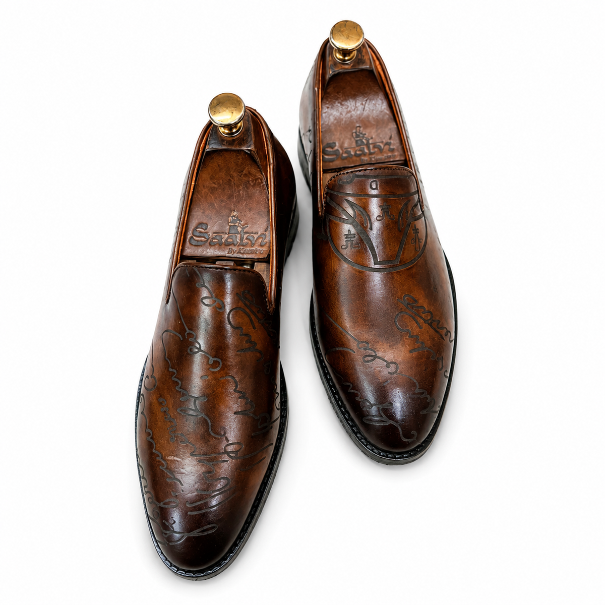 Florentine Script Patina Loafers