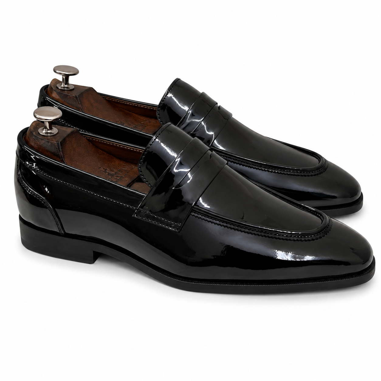 Black Patent Penny Loafers