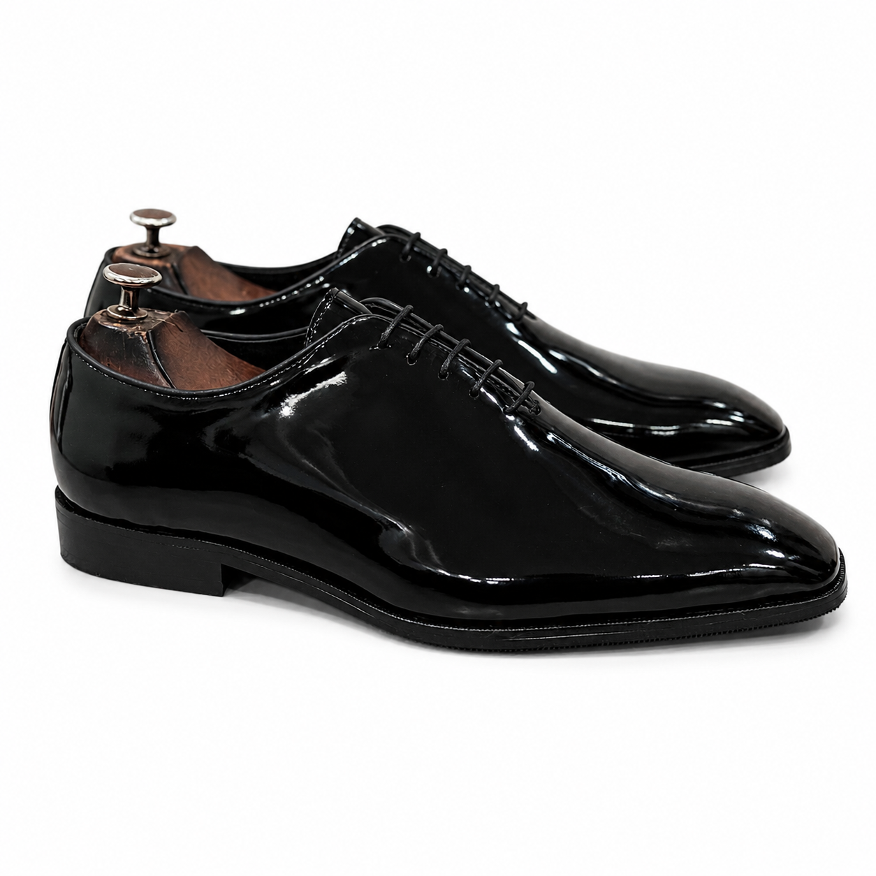 Midnight Patent Wholecut Oxford