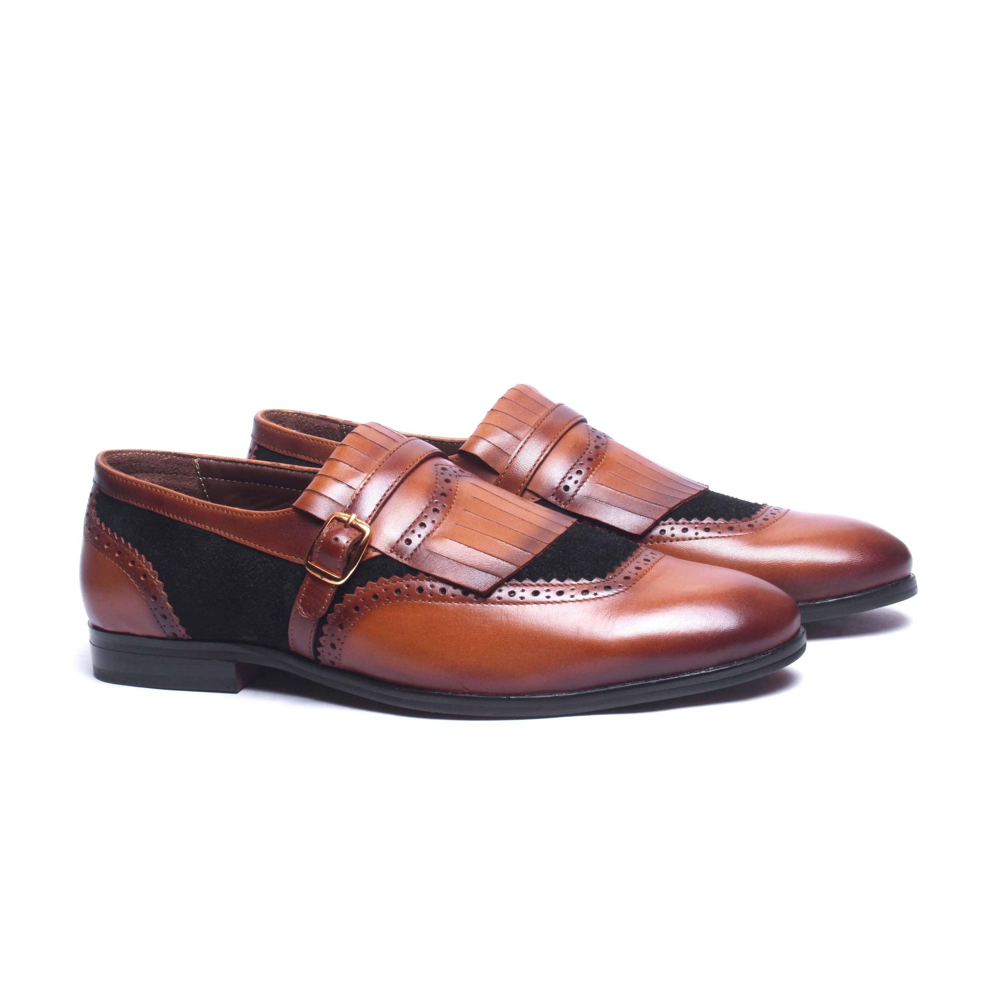 Fringe Combination Loafers