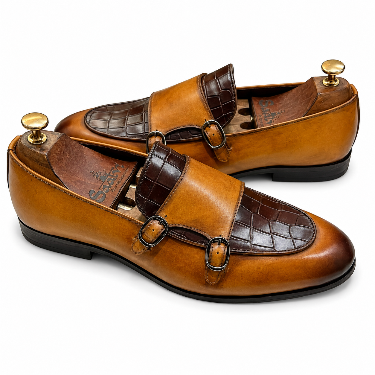 Imperial Amber Double Monk Loafers