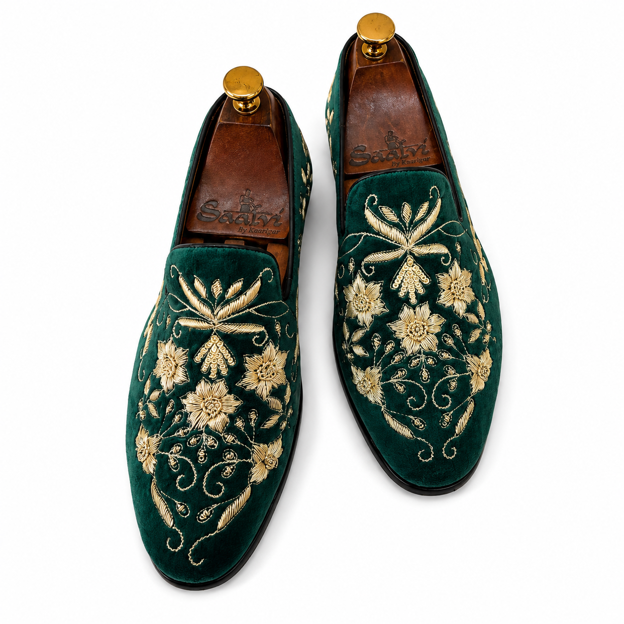 Emerald Royale Velvet Loafers