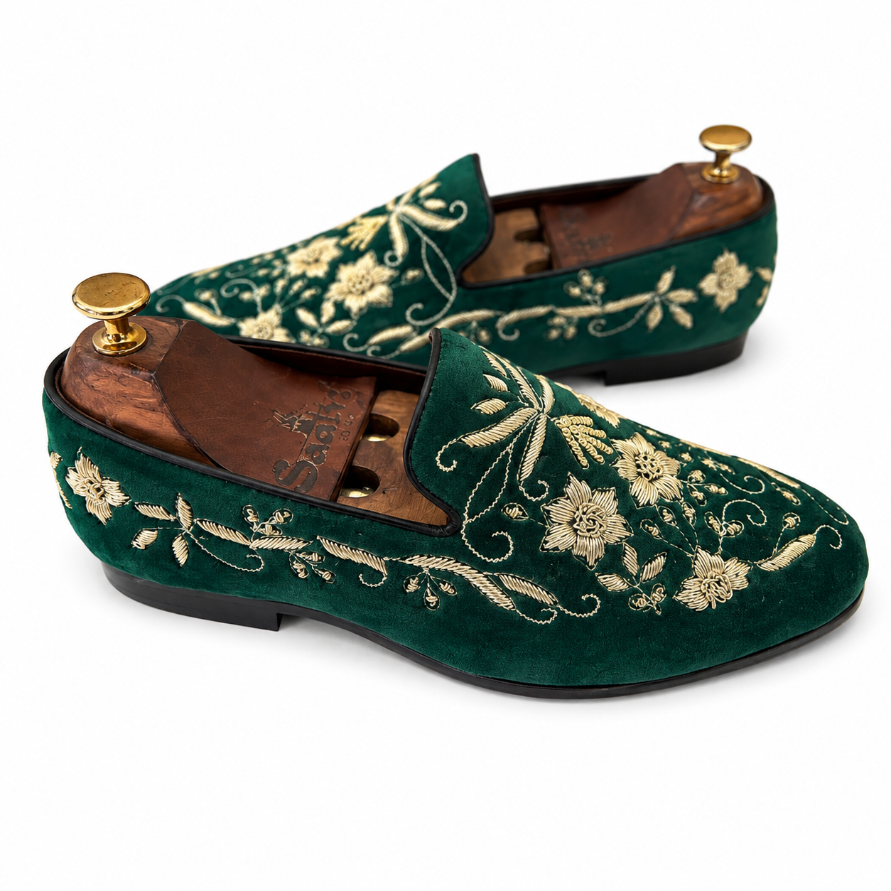 Emerald Royale Velvet Loafers