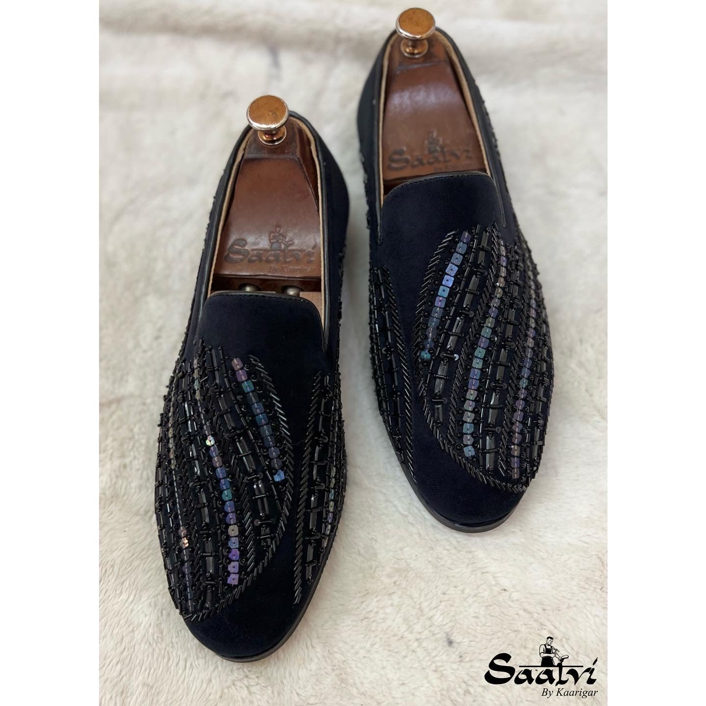 Black Melzan Hand Embroidery