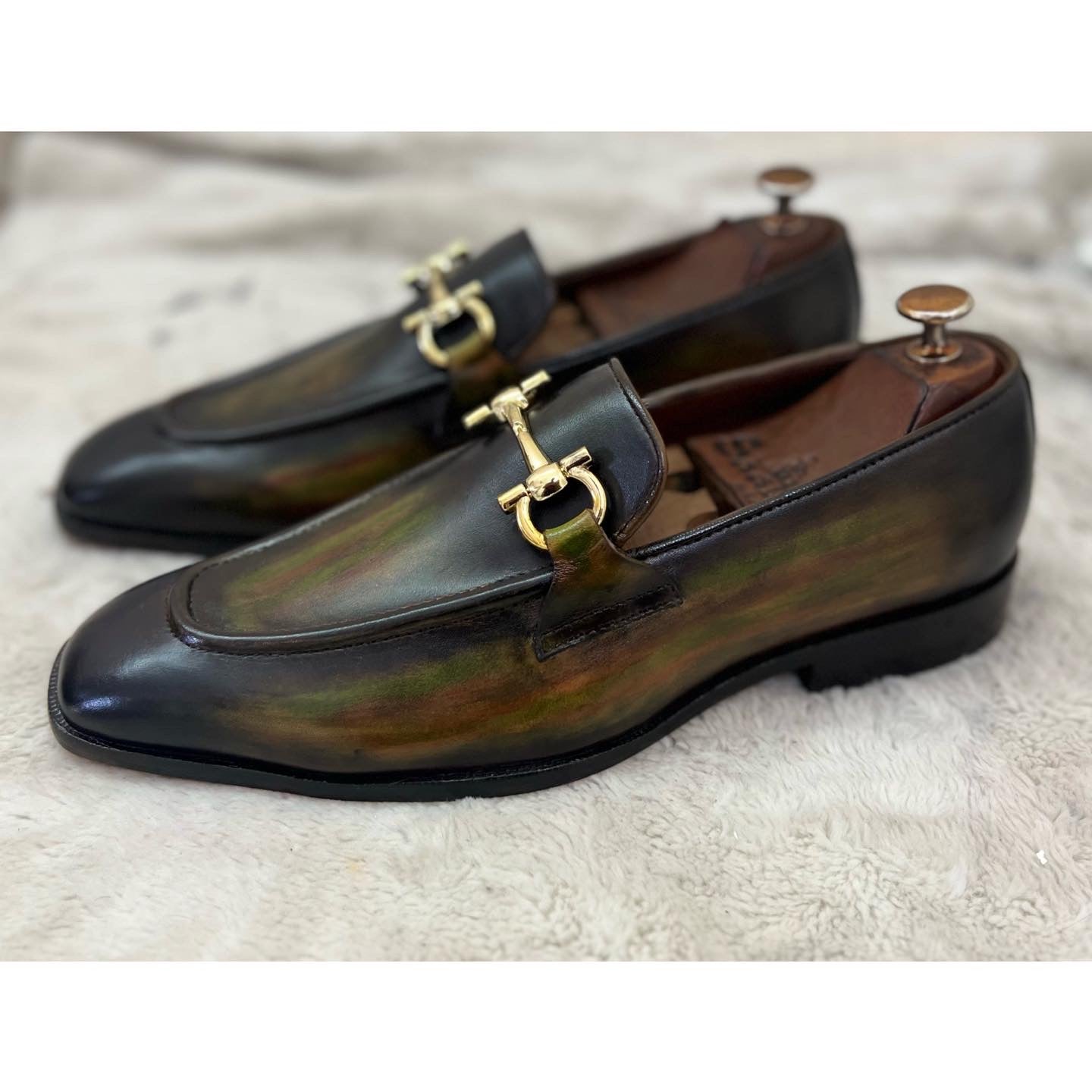 Hand Patina Loafers - Multi