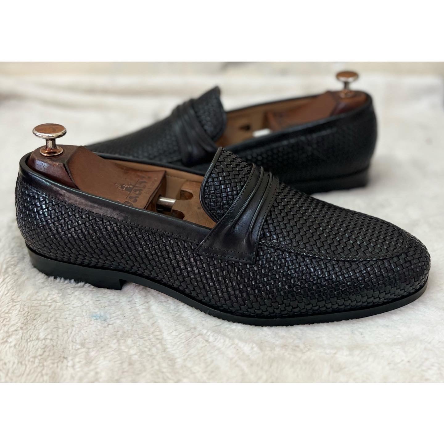 Handwoven Loafers - Black