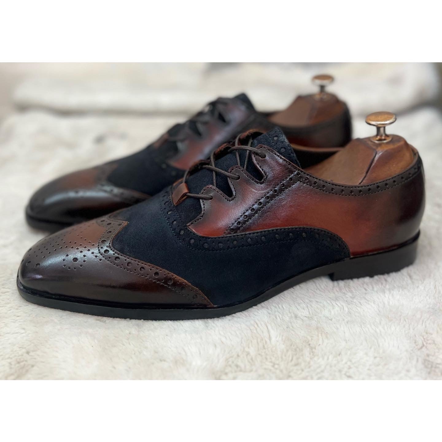 Criss Cross Oxfords | Hand Patina