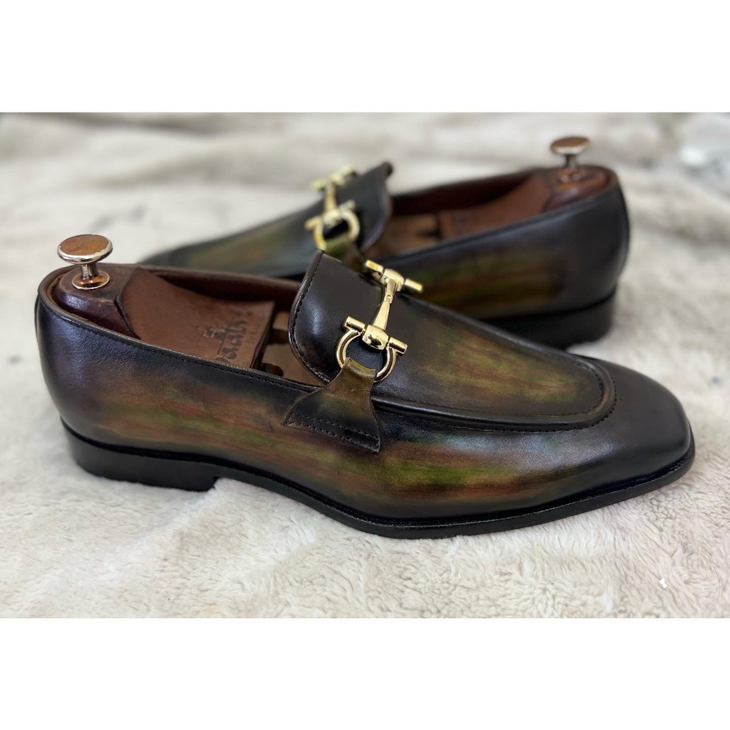 Hand Patina Loafers - Multi
