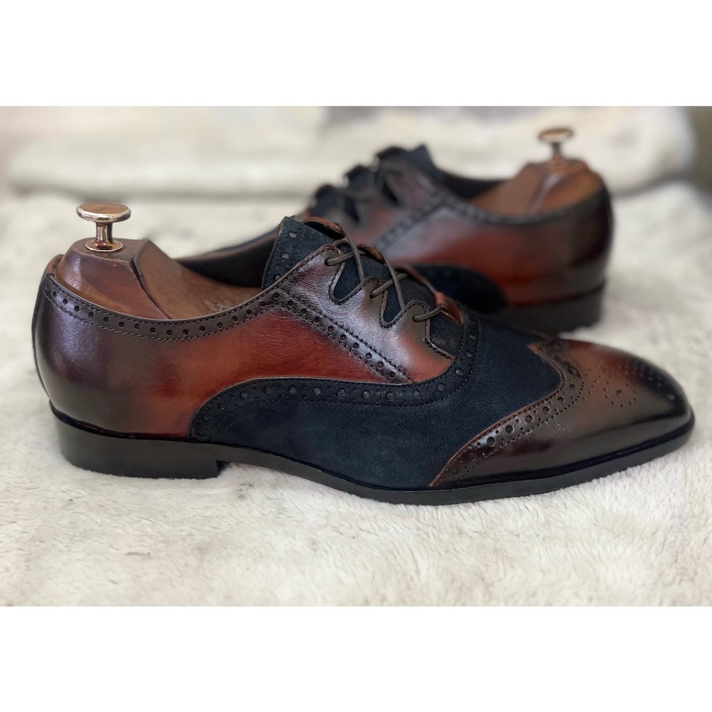 Criss Cross Oxfords | Hand Patina