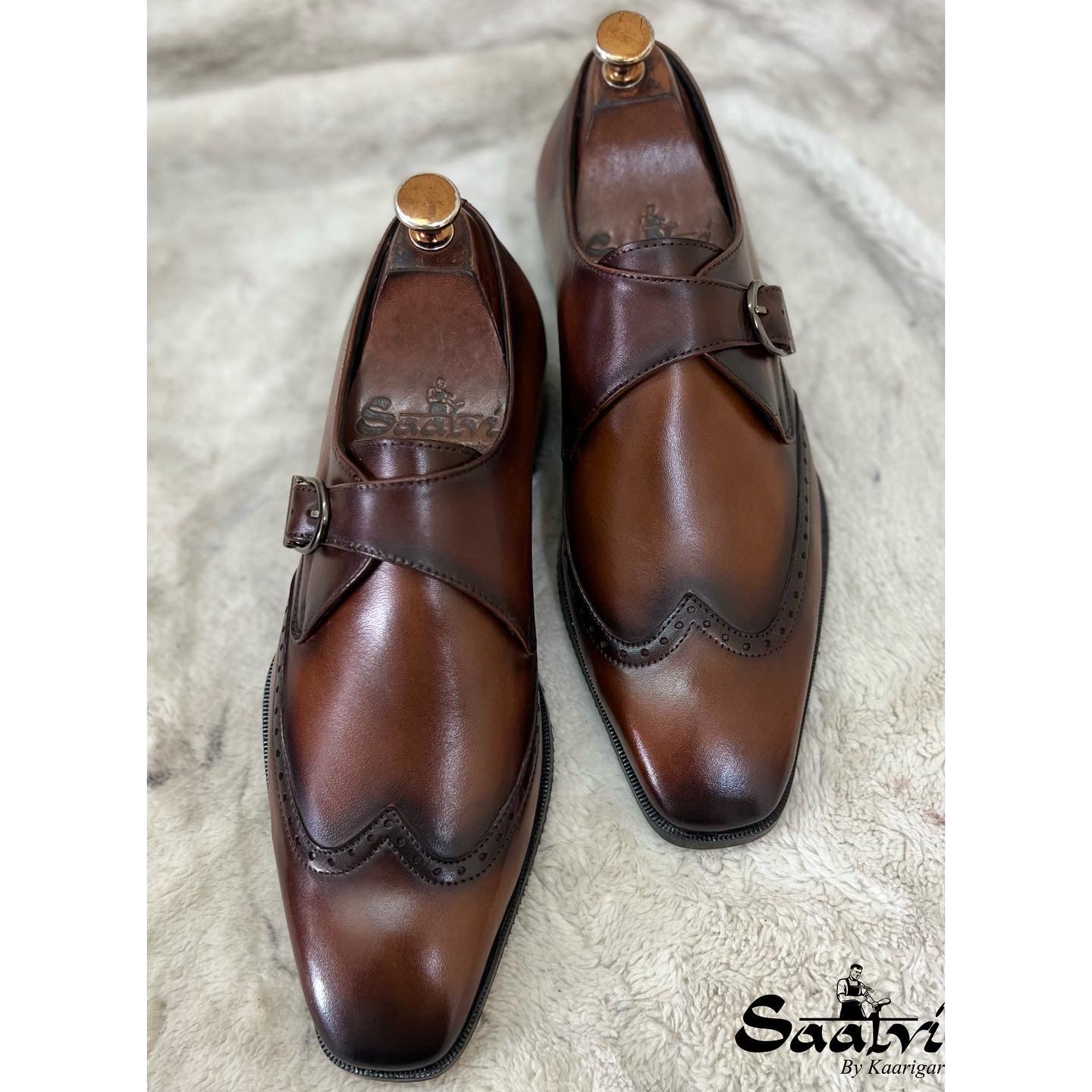 Single Monk Strap Brown