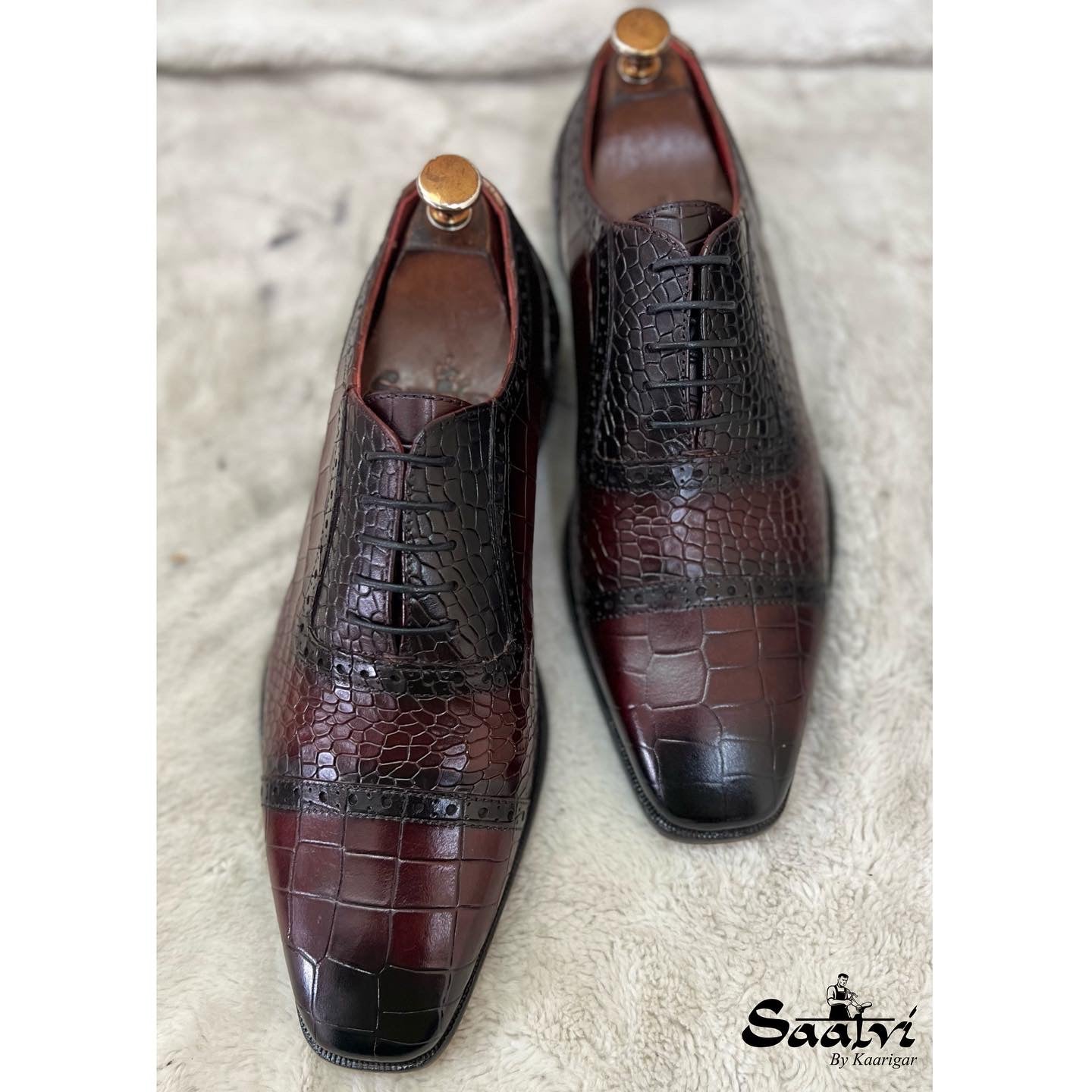 Crocodile Oxford Brodo | Hand Patina