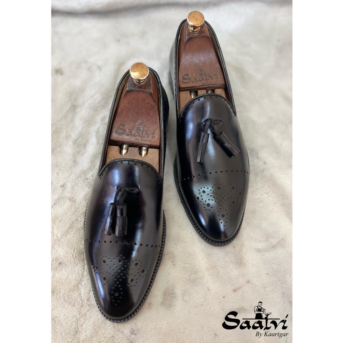 Black Loafers With Tassels