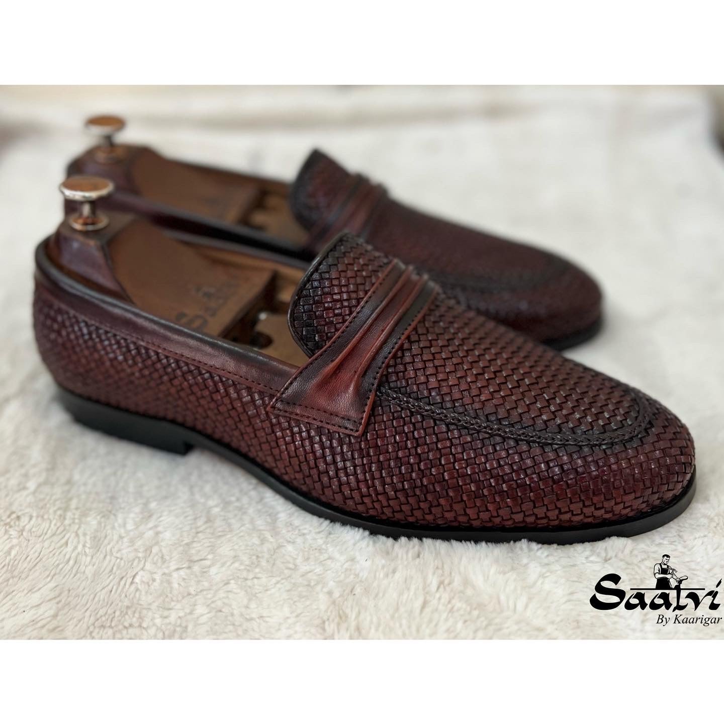Handwoven Loafers - Brown