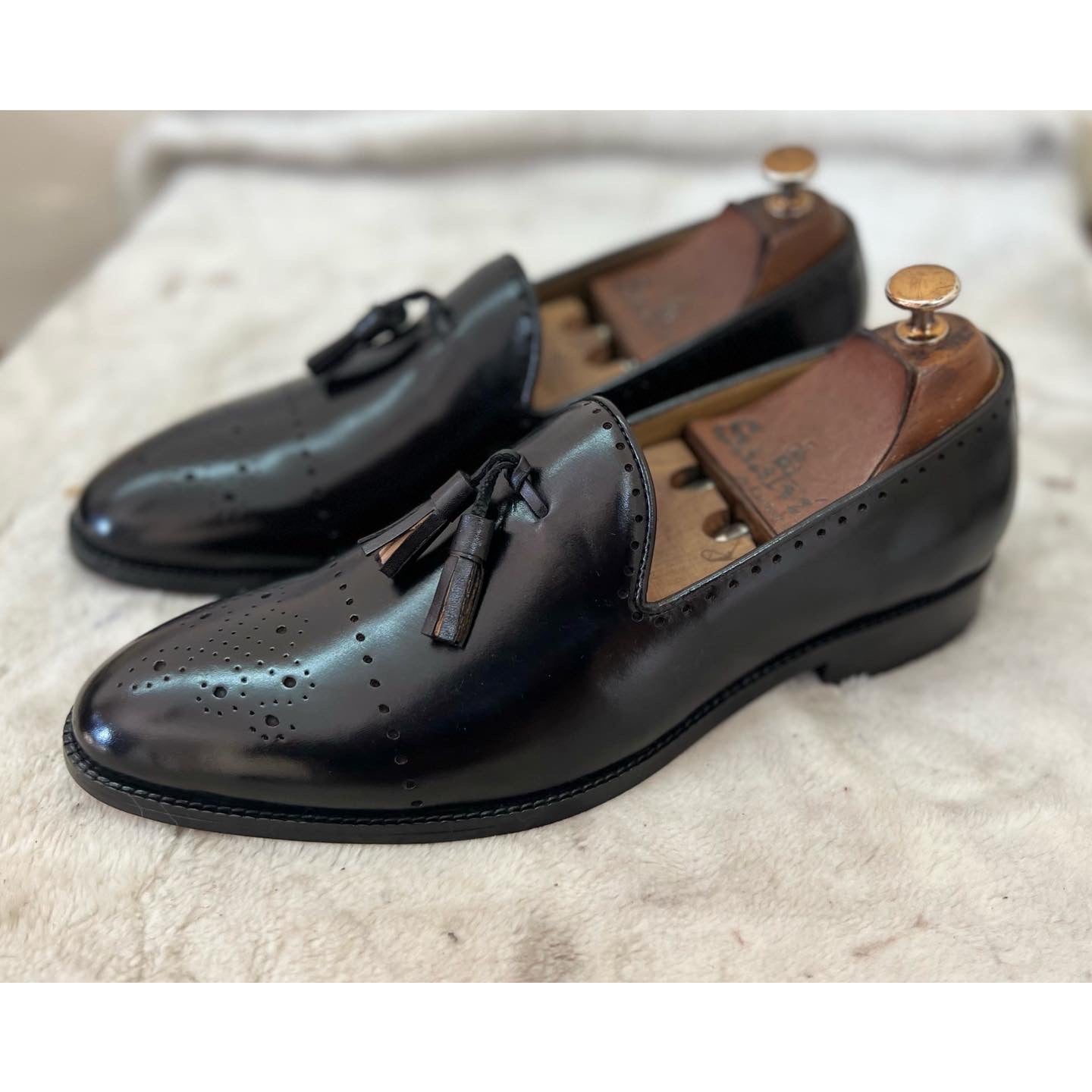 Black Loafers With Tassels