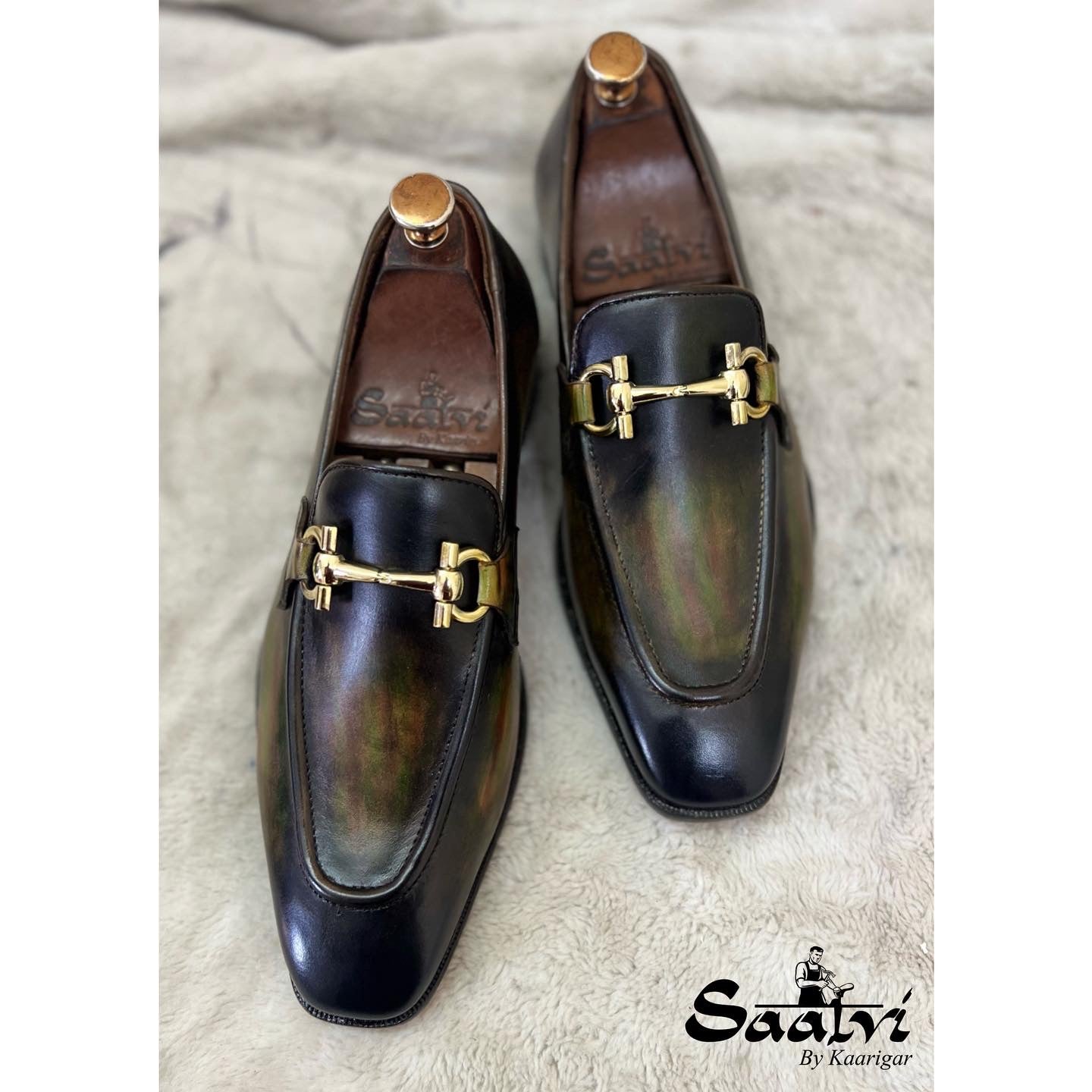Hand Patina Loafers - Multi