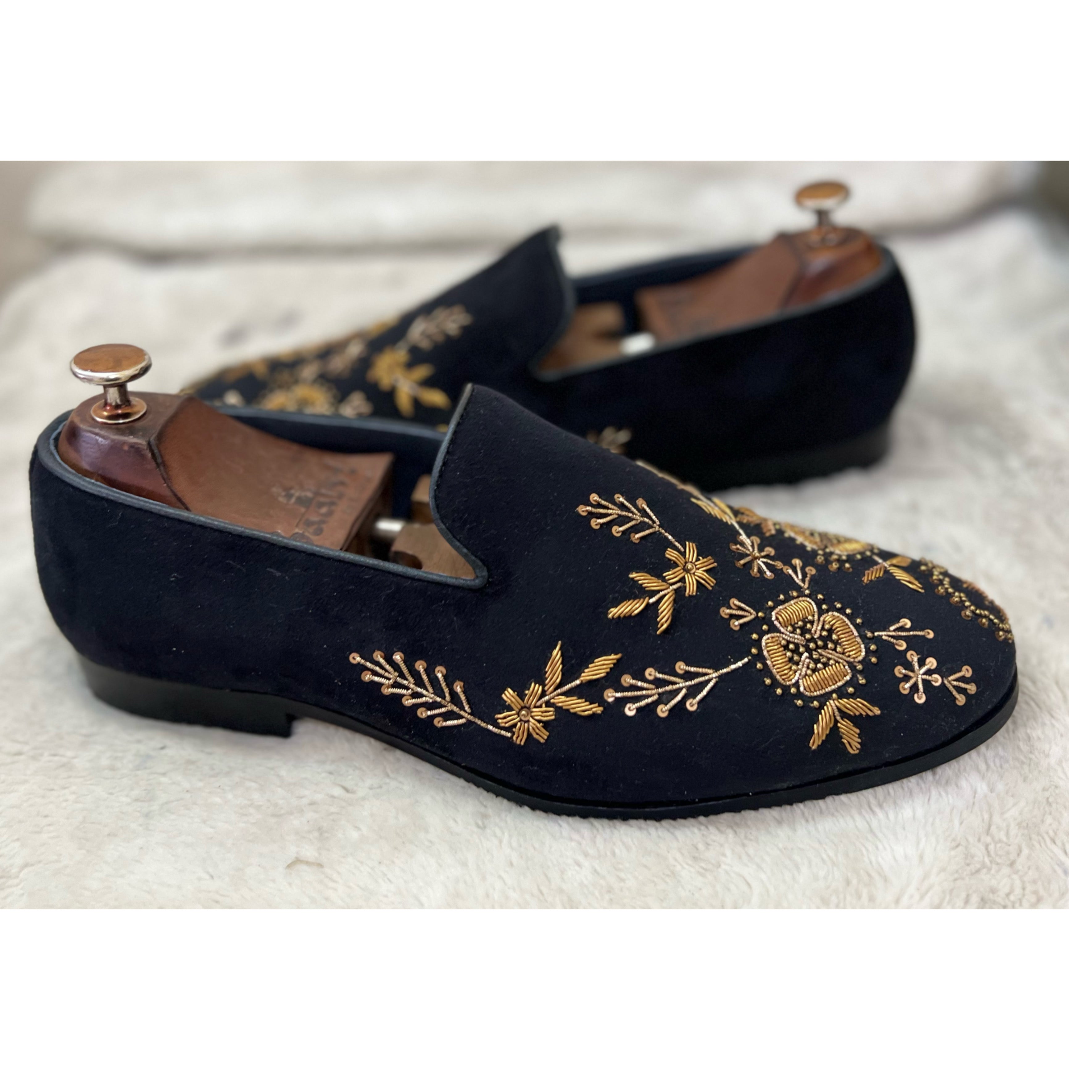 The Royal Monarch Slipons (Black)