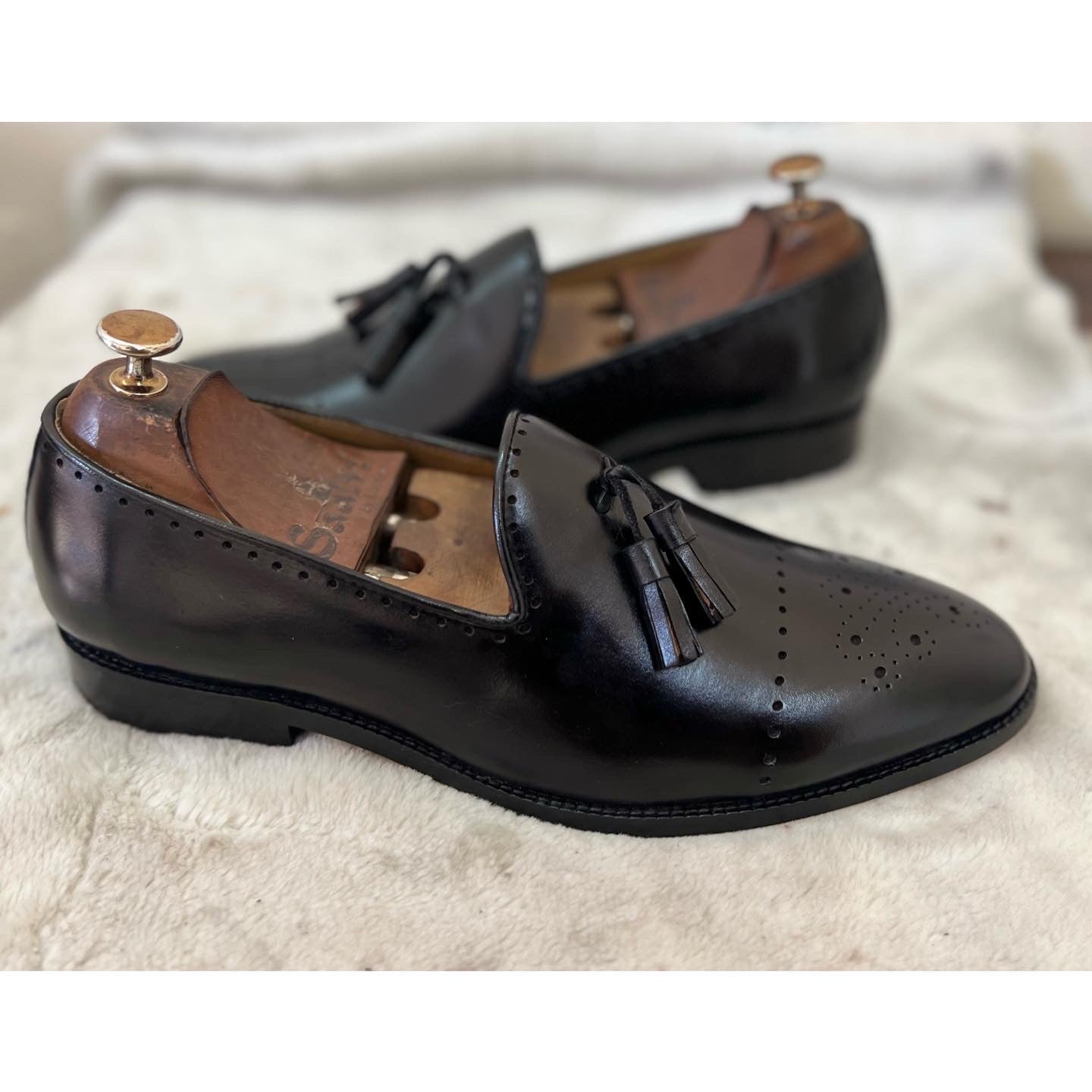 Black Loafers With Tassels