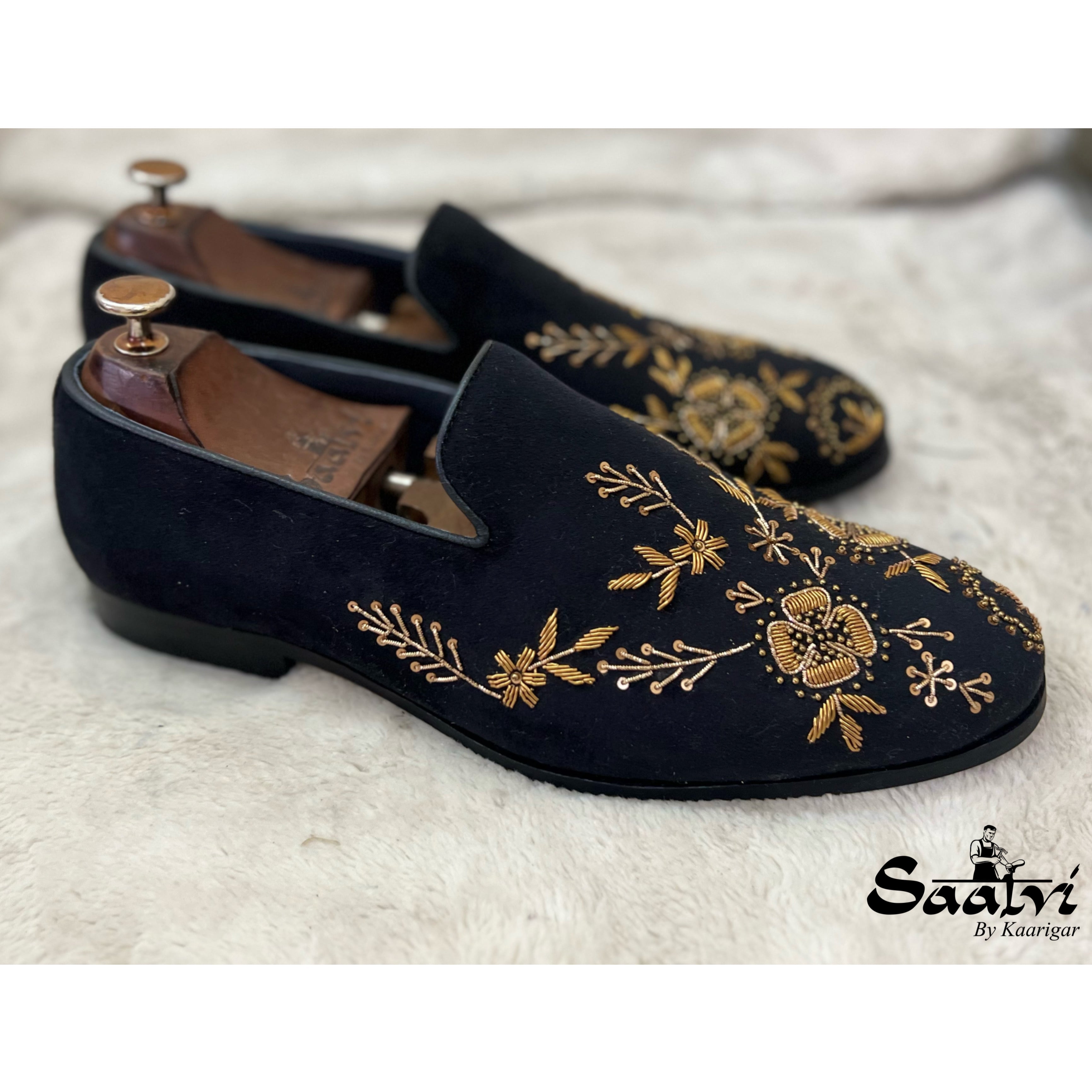 The Royal Monarch Slipons (Black)