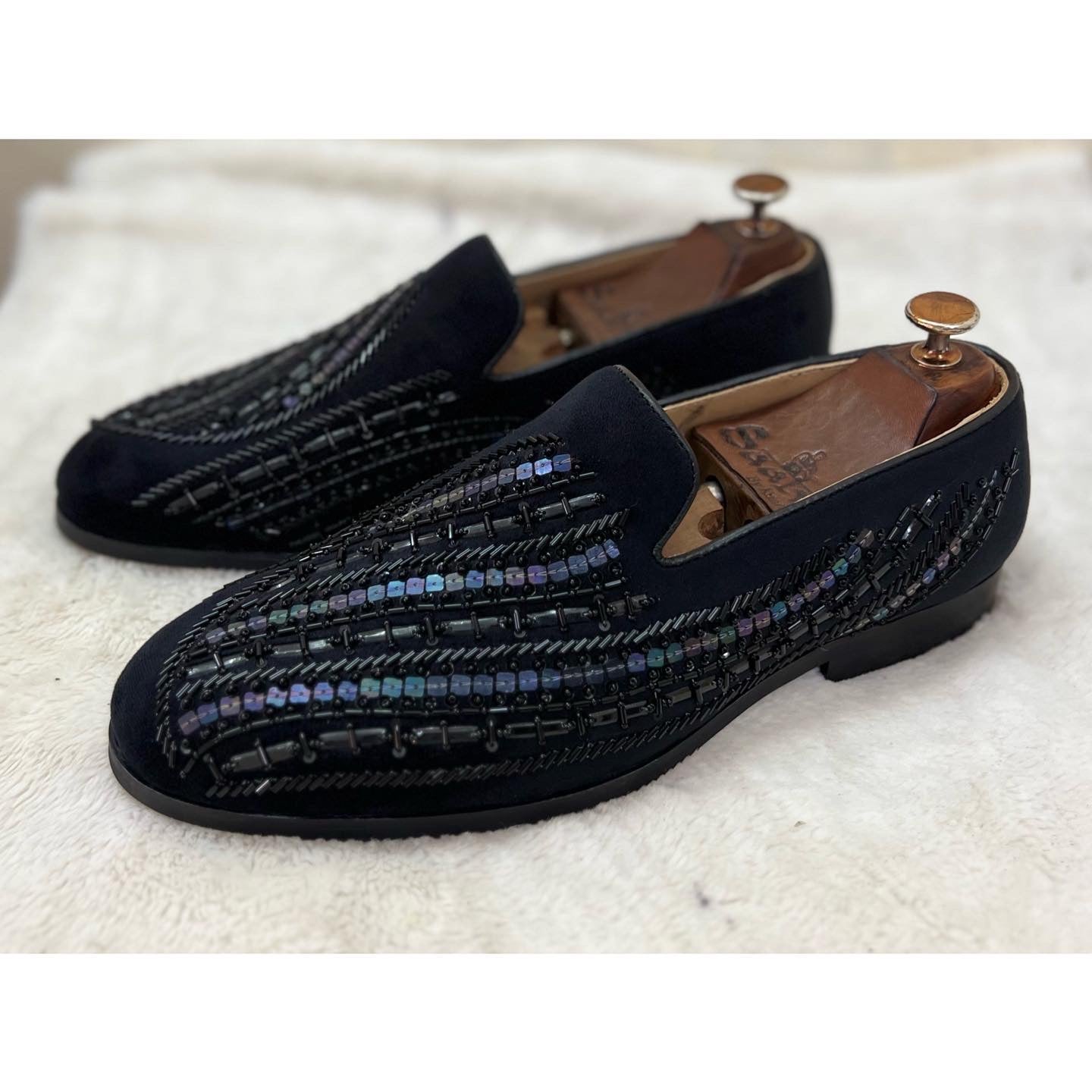 Black Melzan Hand Embroidery