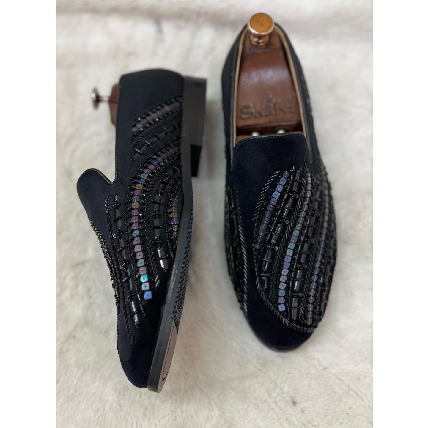 Black Melzan Hand Embroidery
