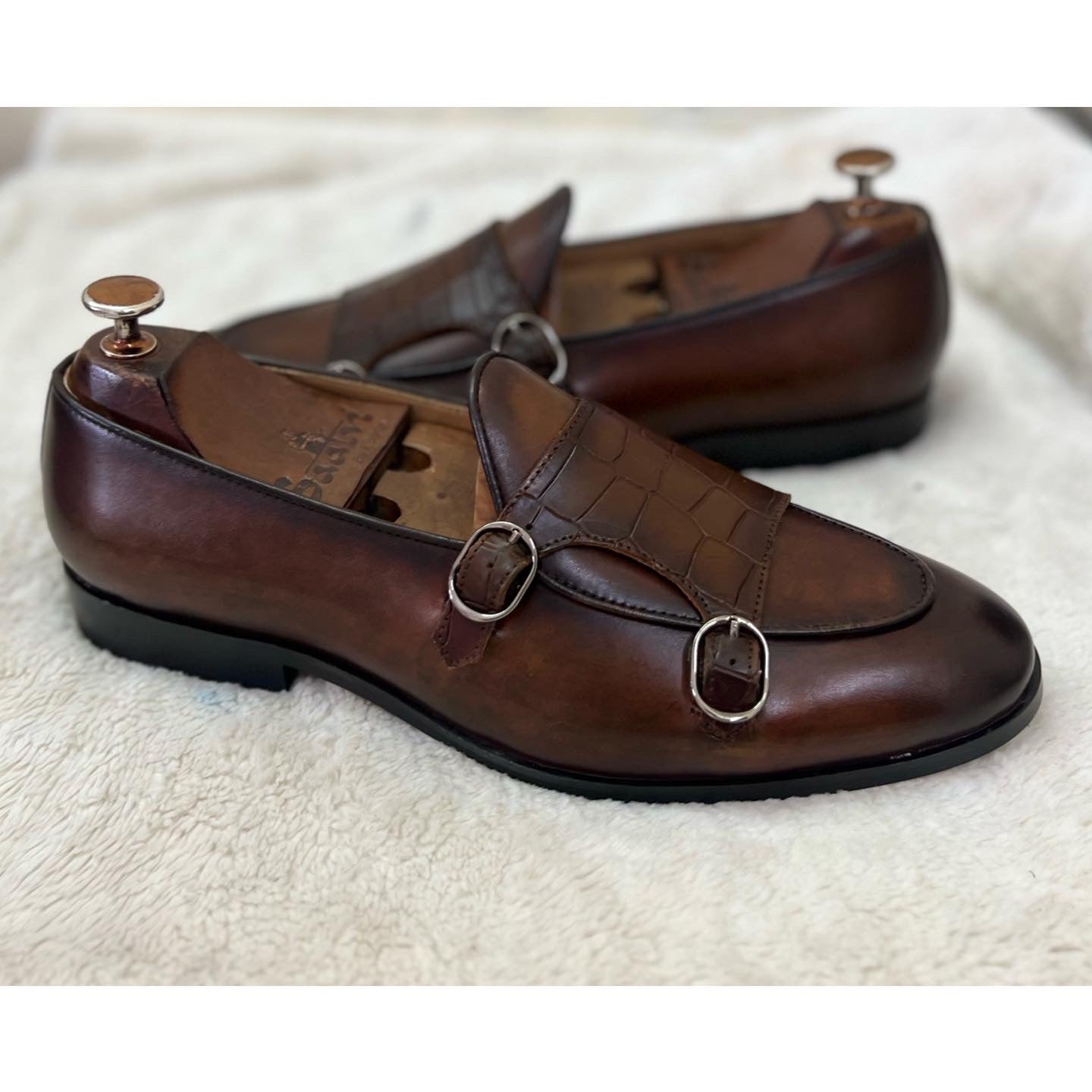 Belgian Monk Strap Brown