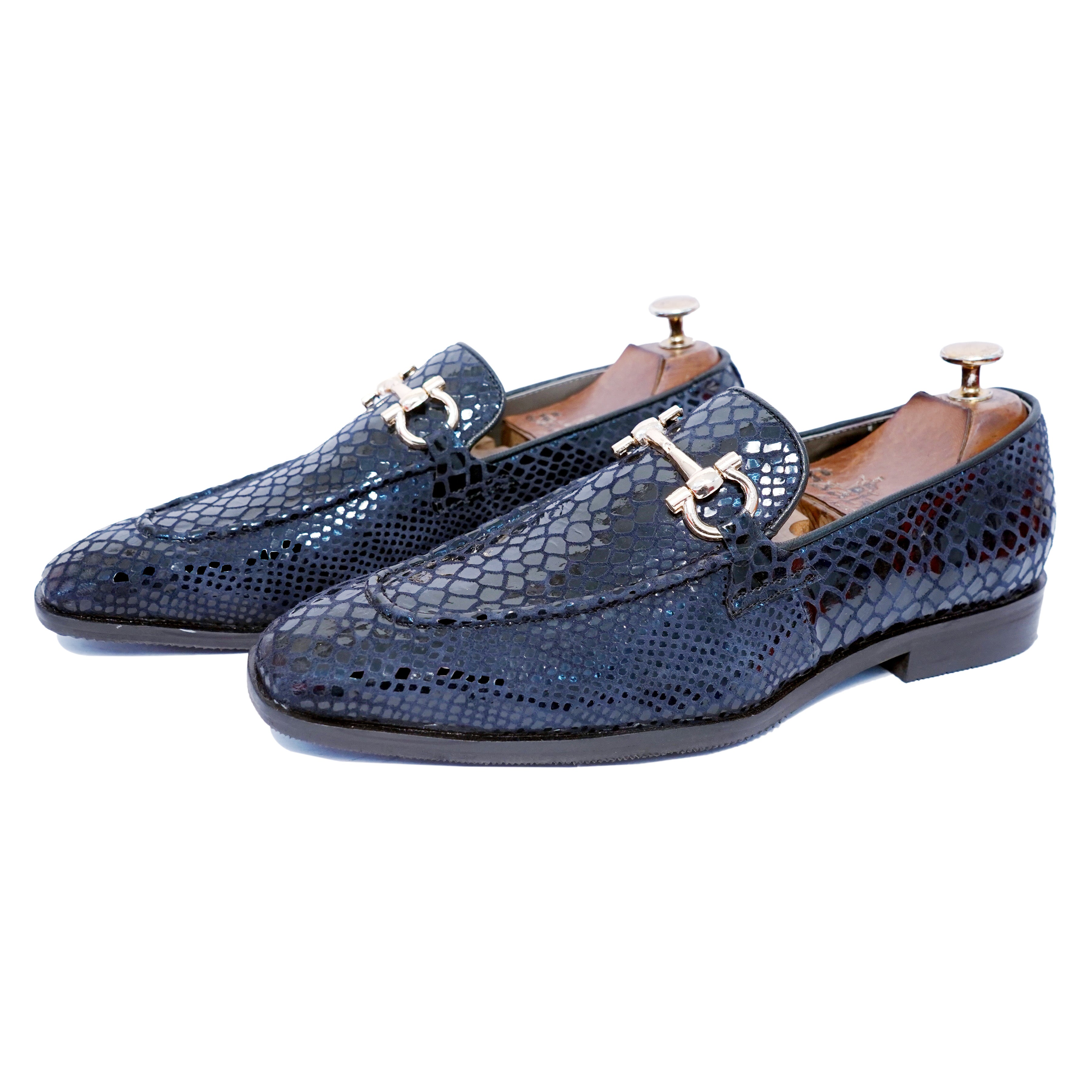 Snake Foil Loafers - Blue