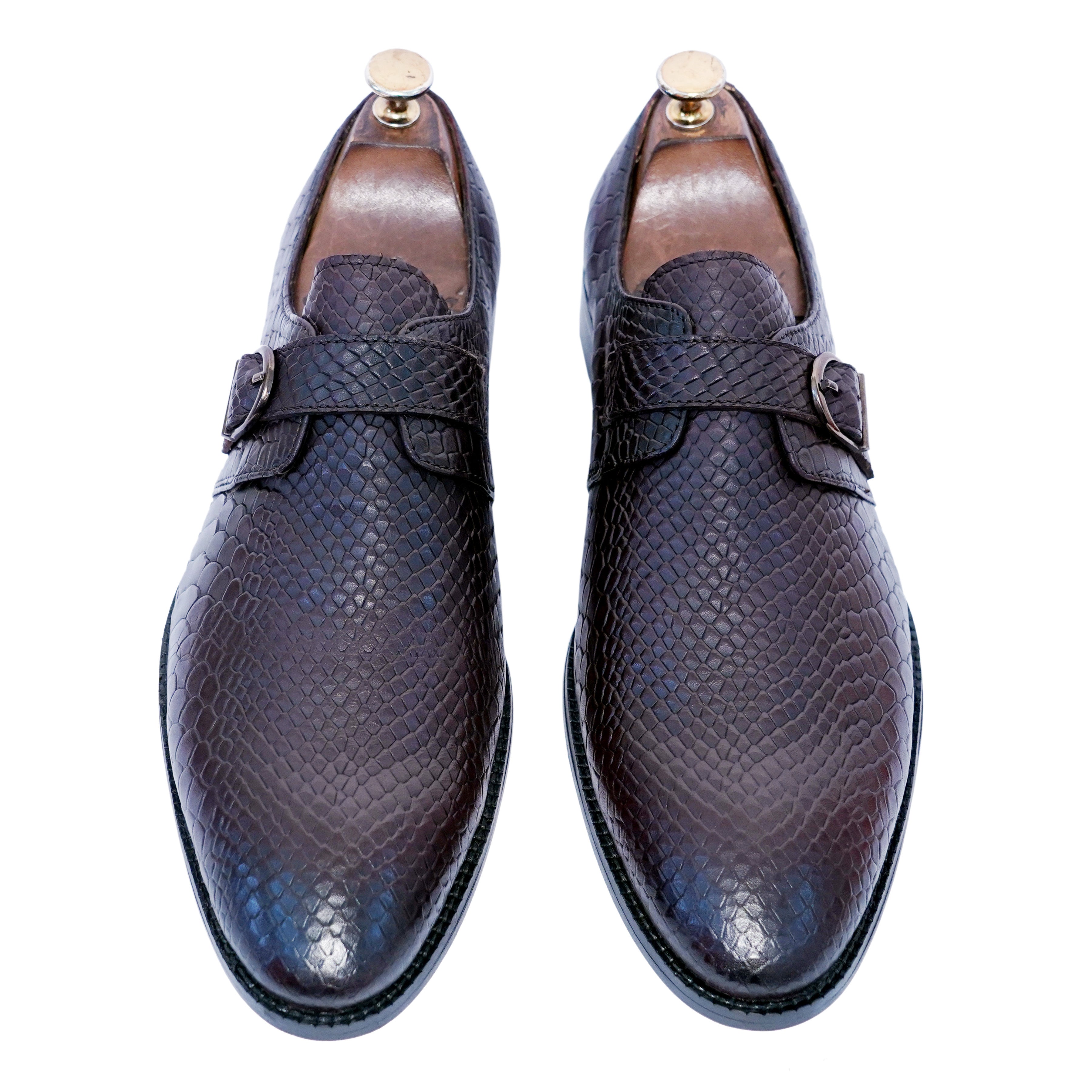 Single Strap Monk Python Embossed