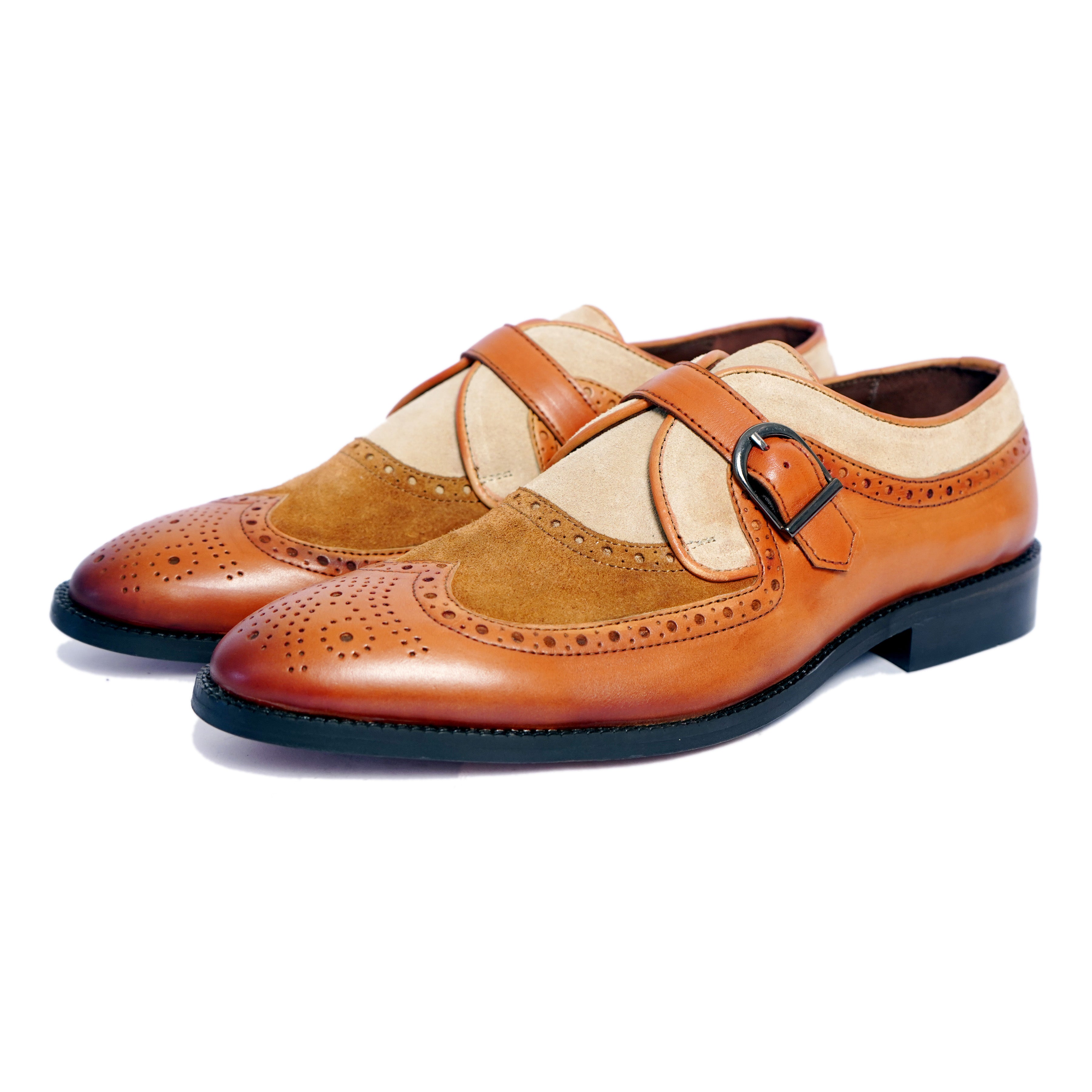 Wingcap Brouge Single Strap Monk