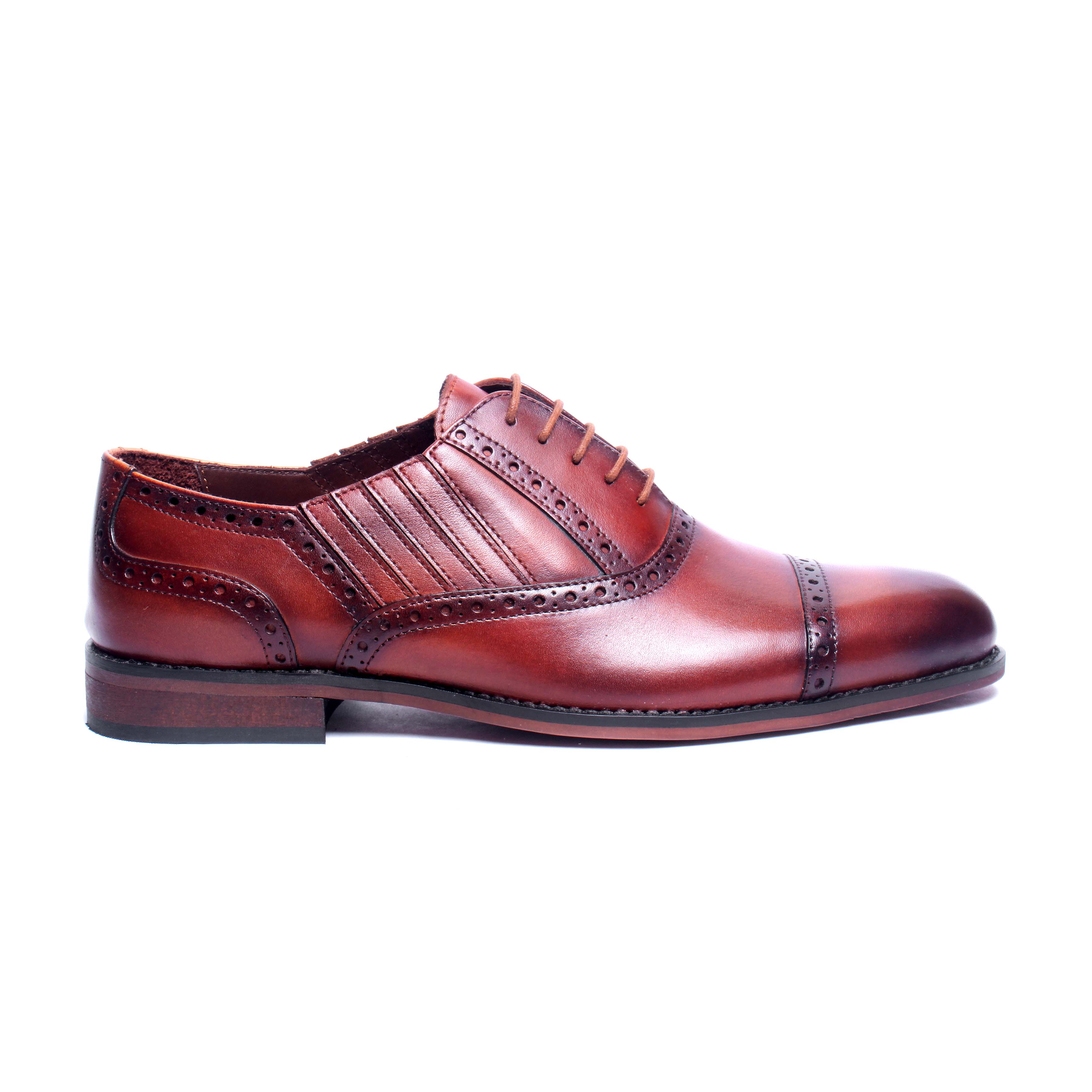 Toe Cap Oxfords Elastic