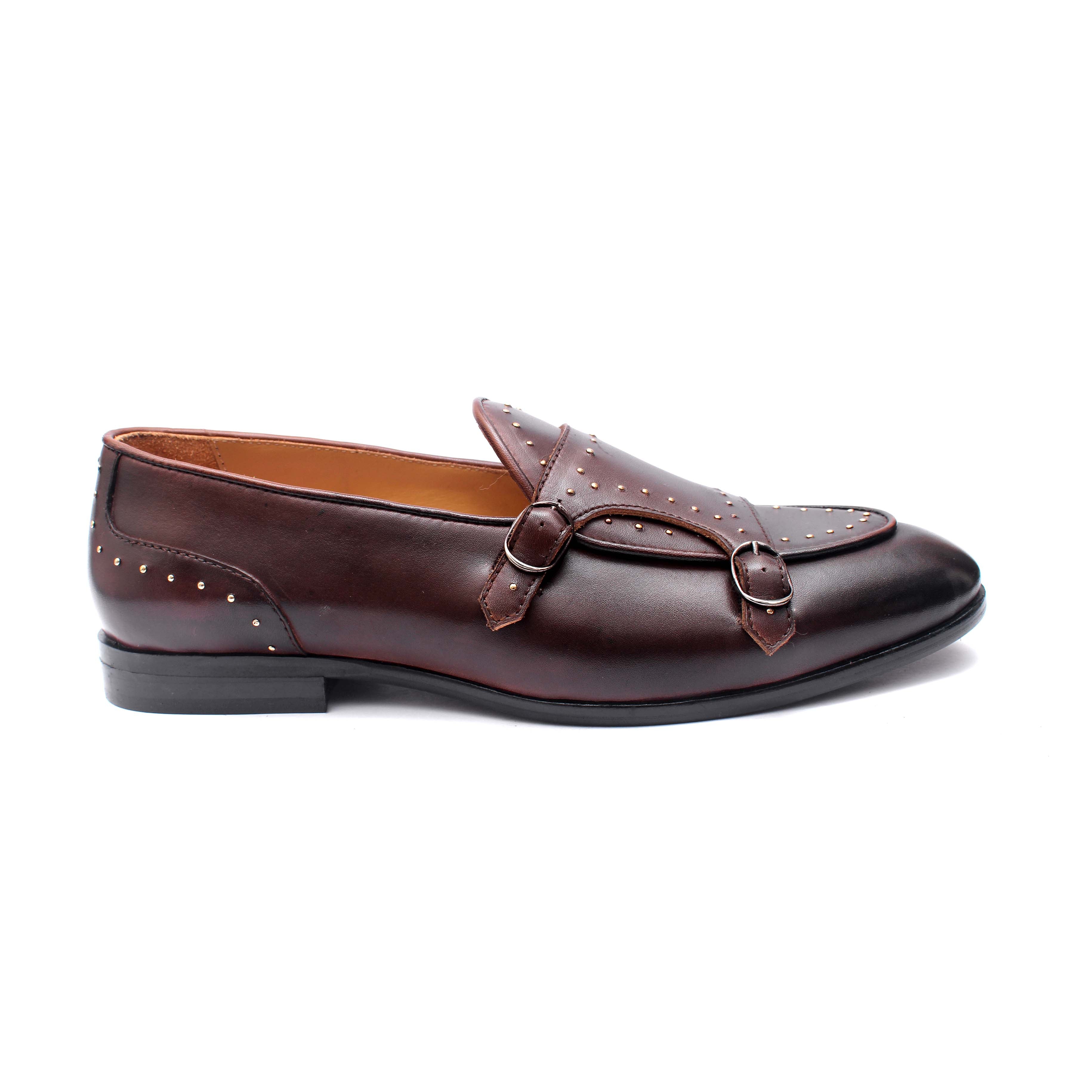 Studded Belgian Monk Straps