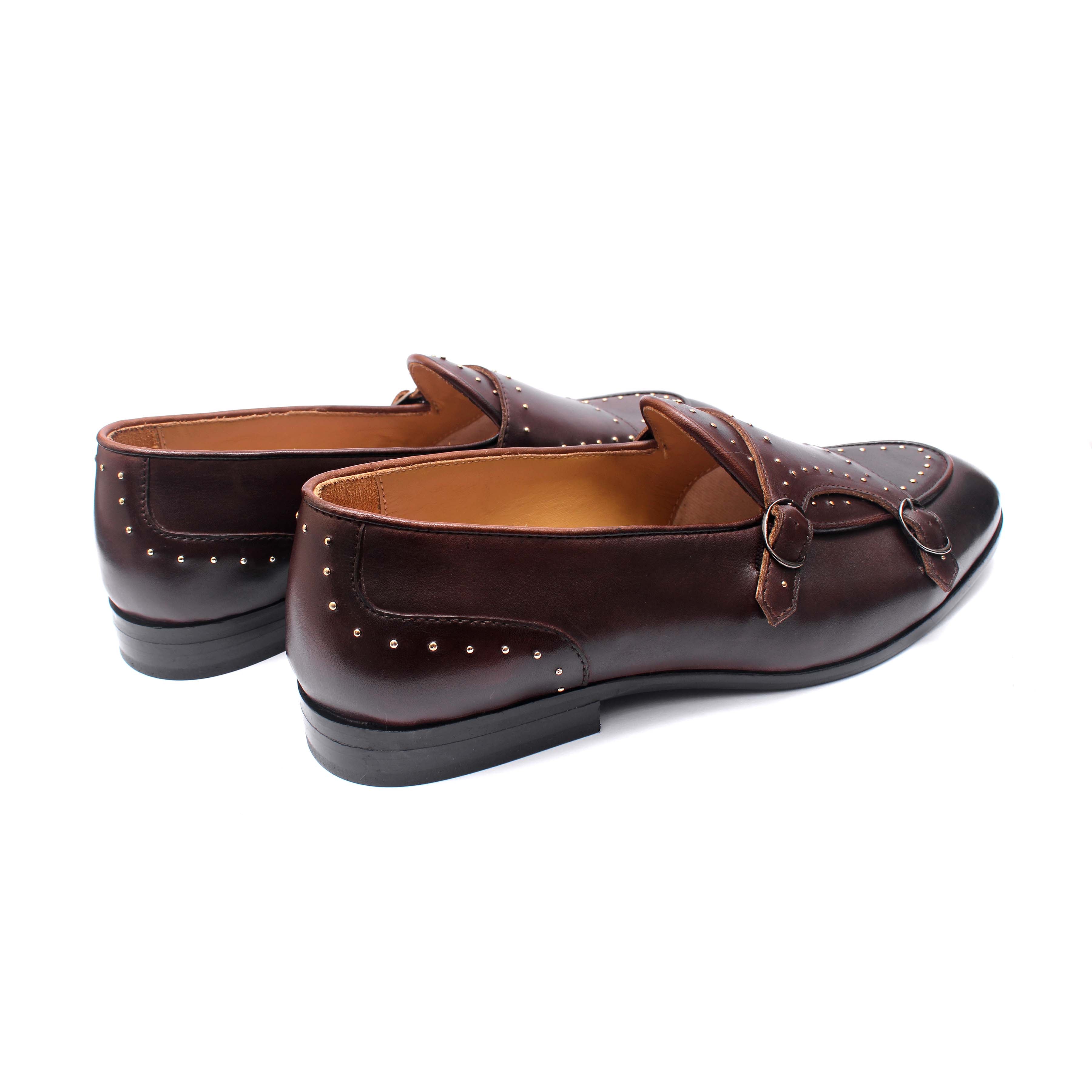 Studded Belgian Monk Straps