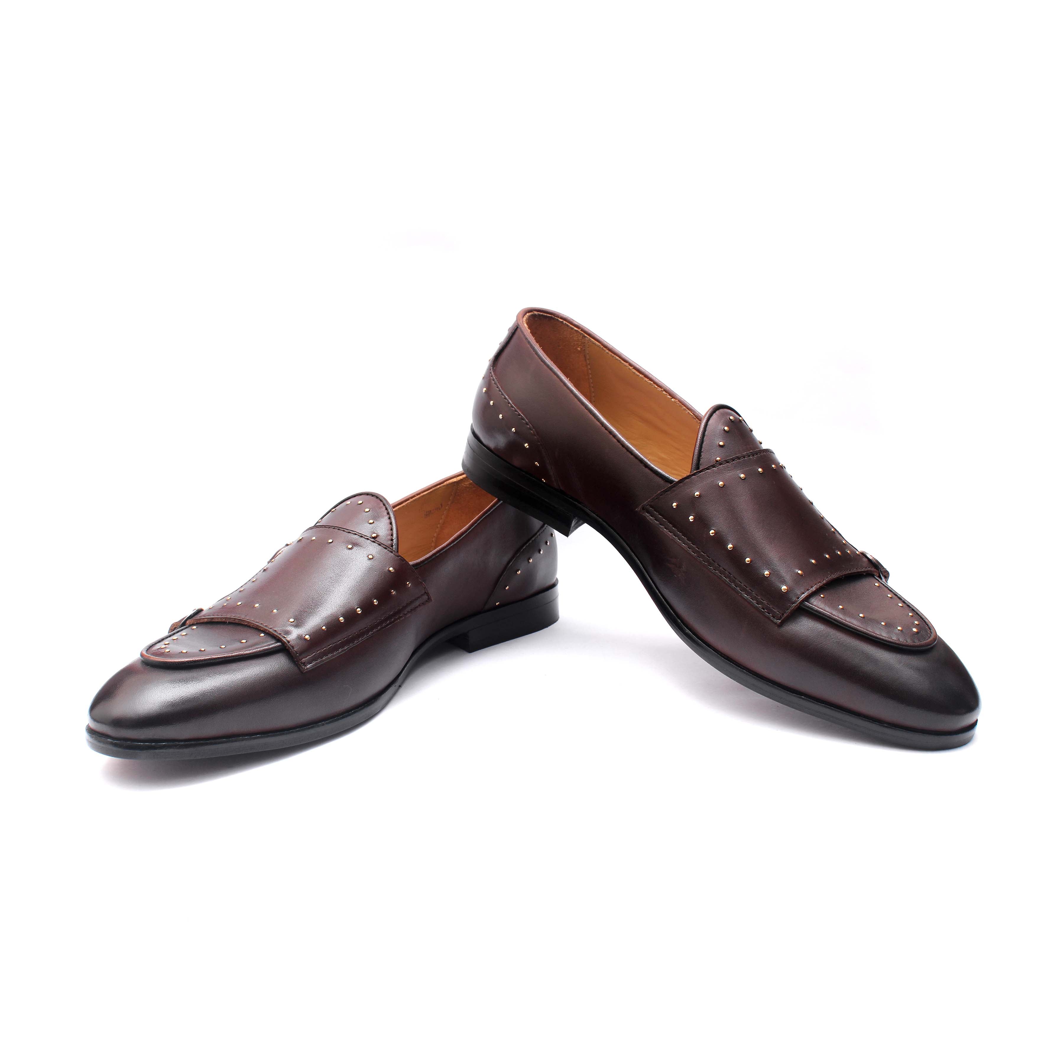 Studded Belgian Monk Straps