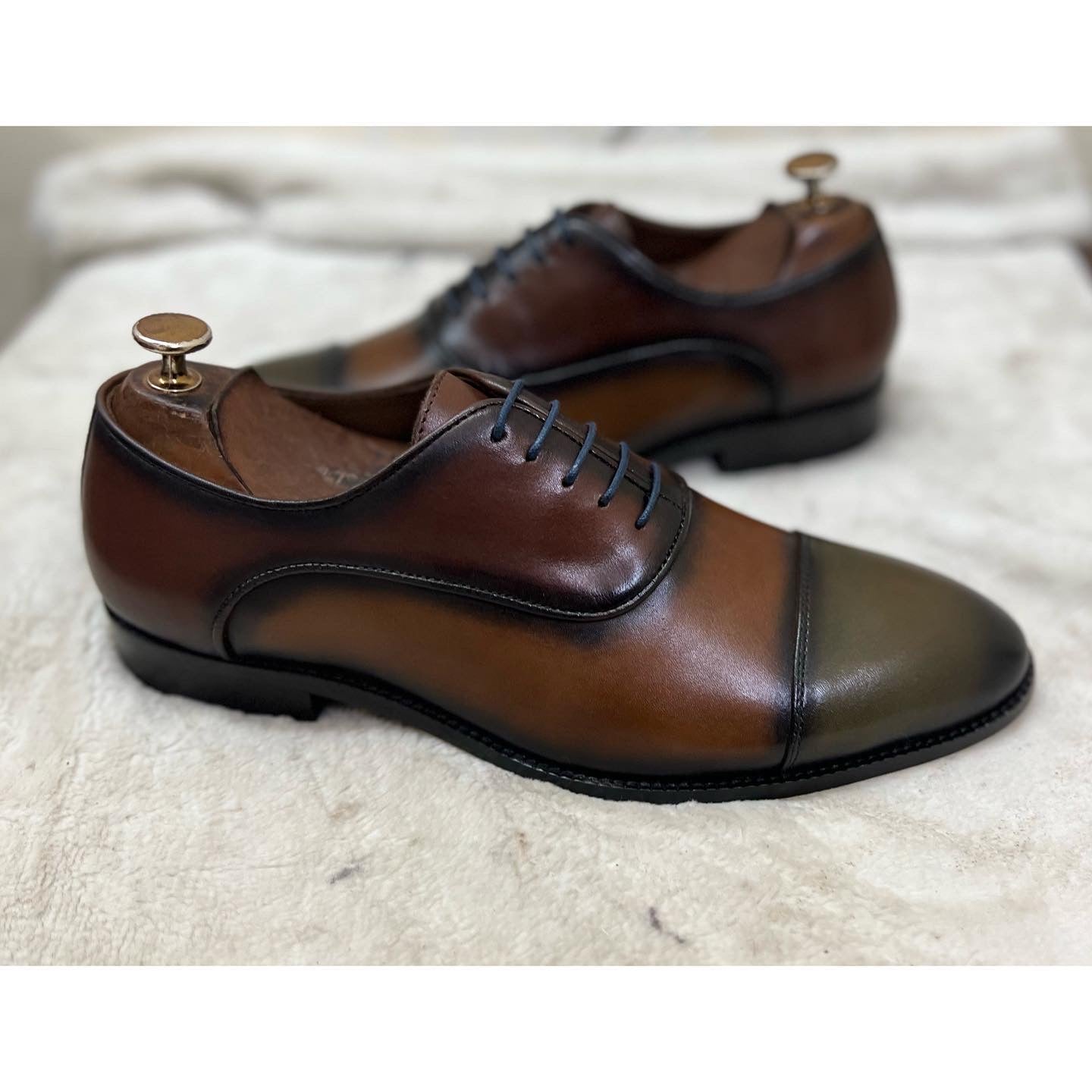 Multi Colour Oxfords Hand Finished
