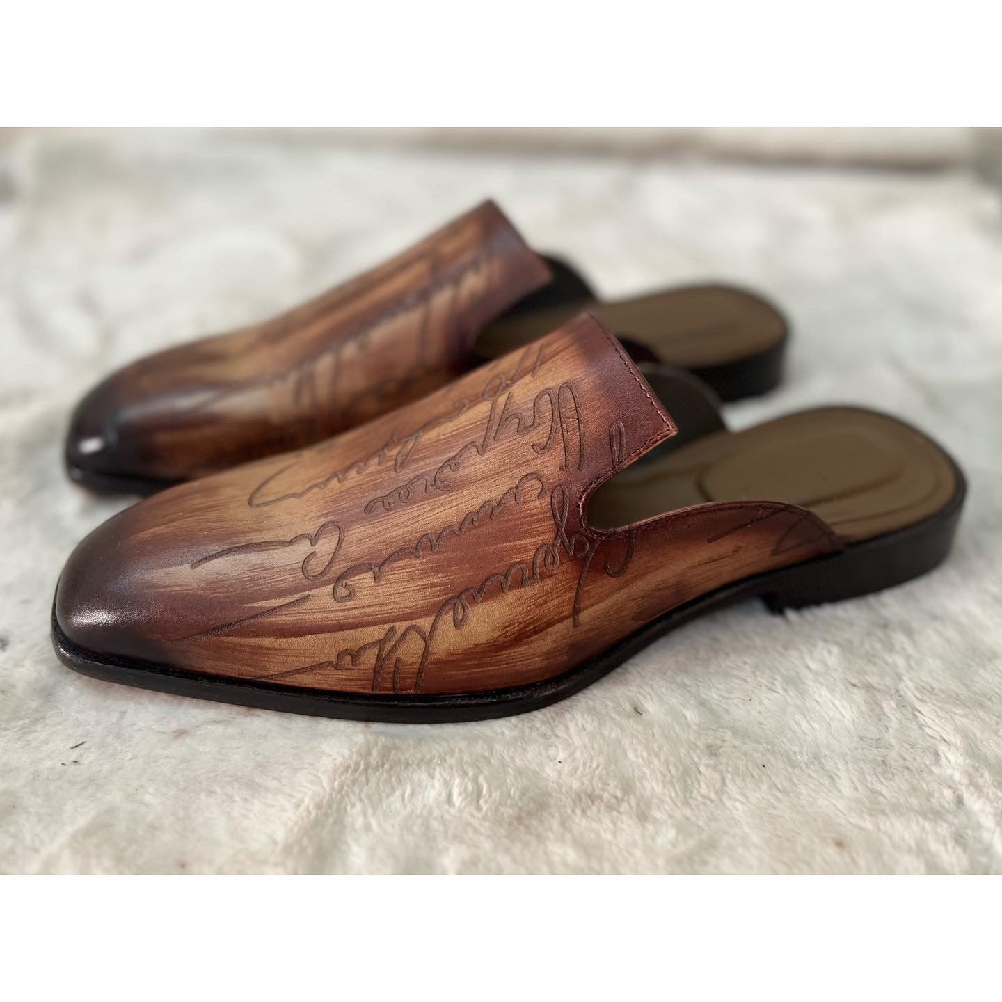 Signature Mules Hand Finished
