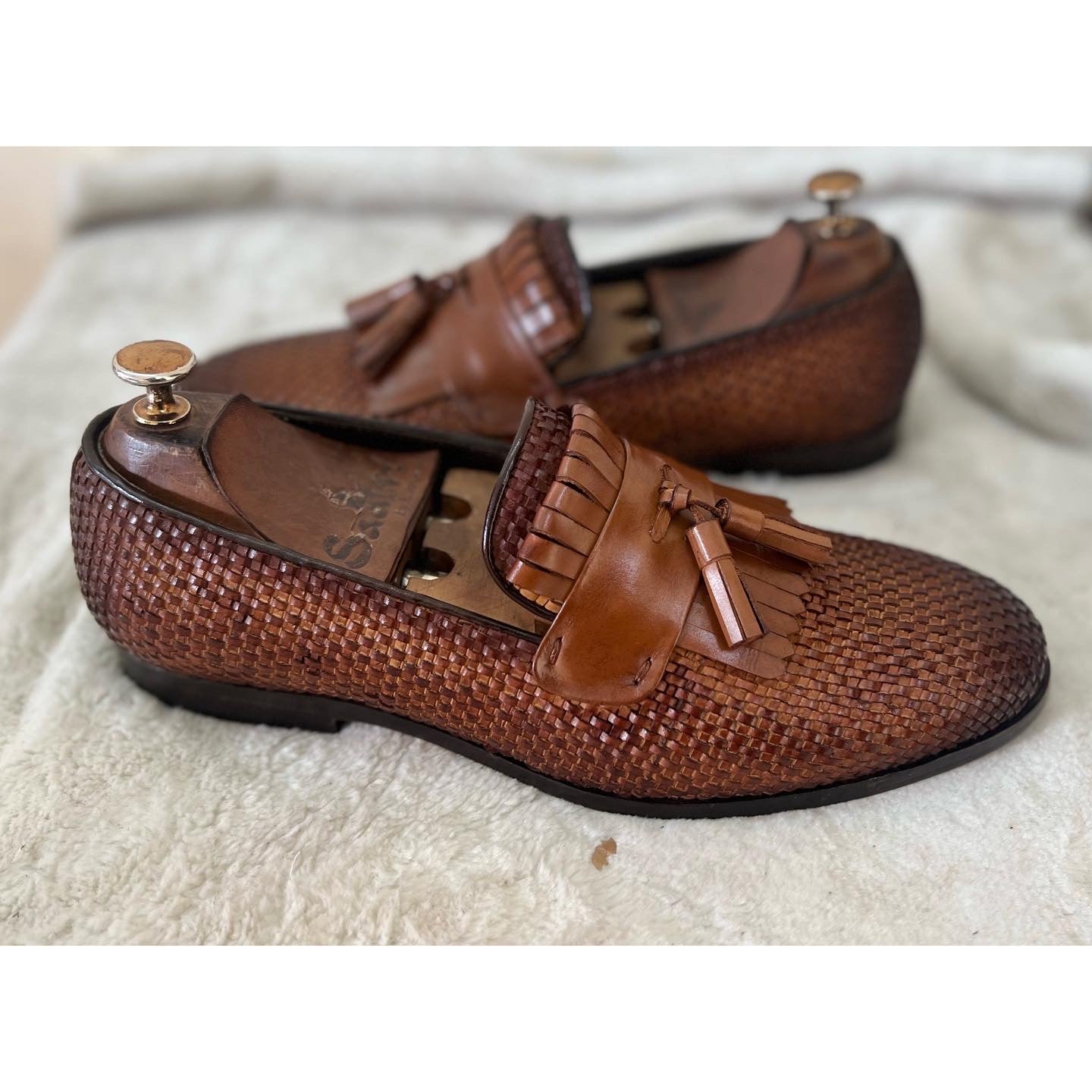 Classic Loafers With Fringes & Tassels