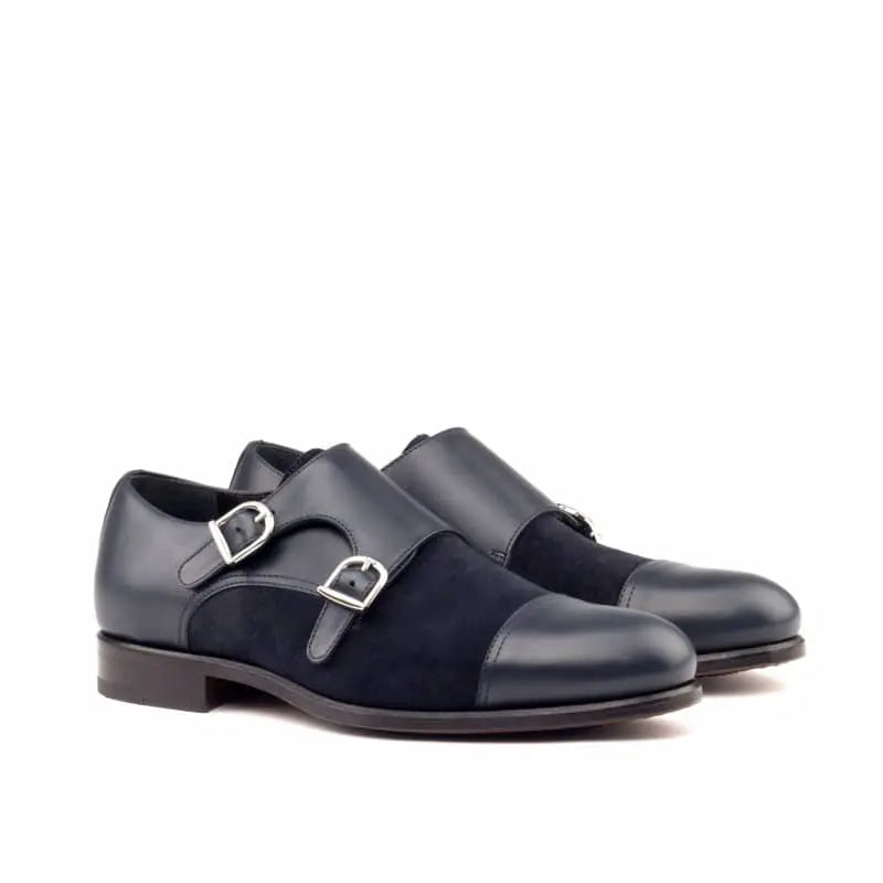 Double Monk Strap Black