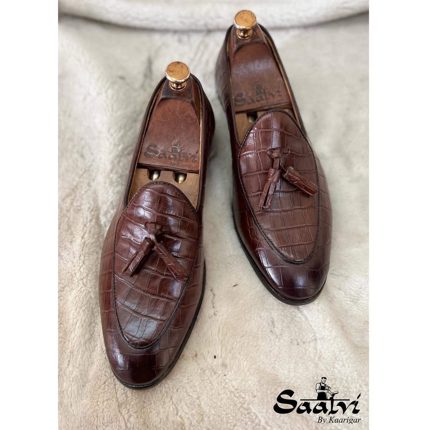 Belgian Loafers With Tassels Brown