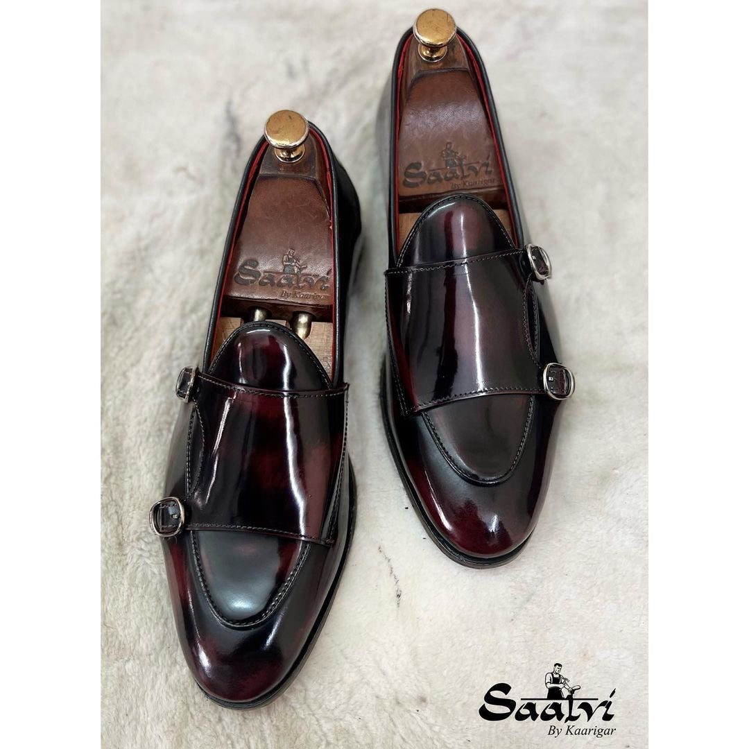 Belgian Monk Strap Bordo