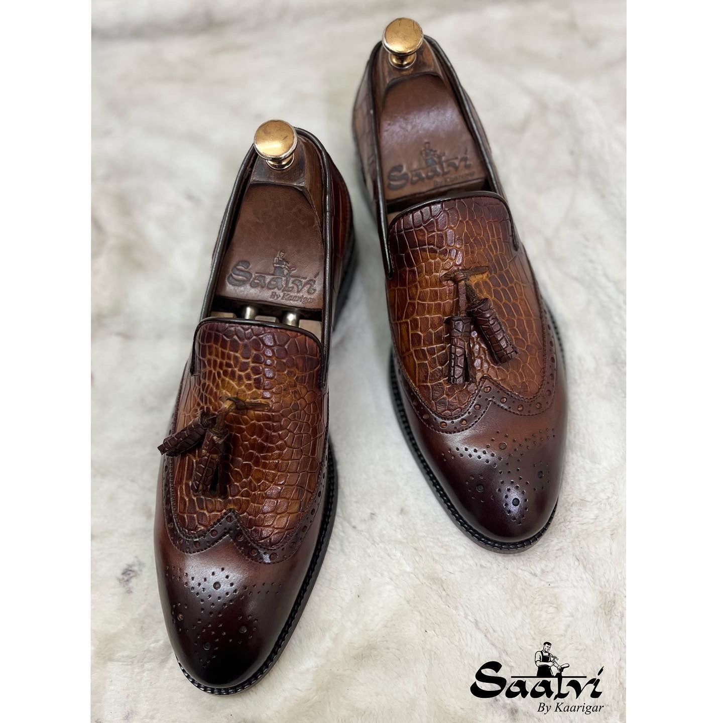 Wingcap Loafers With Tassels |Hand Finished
