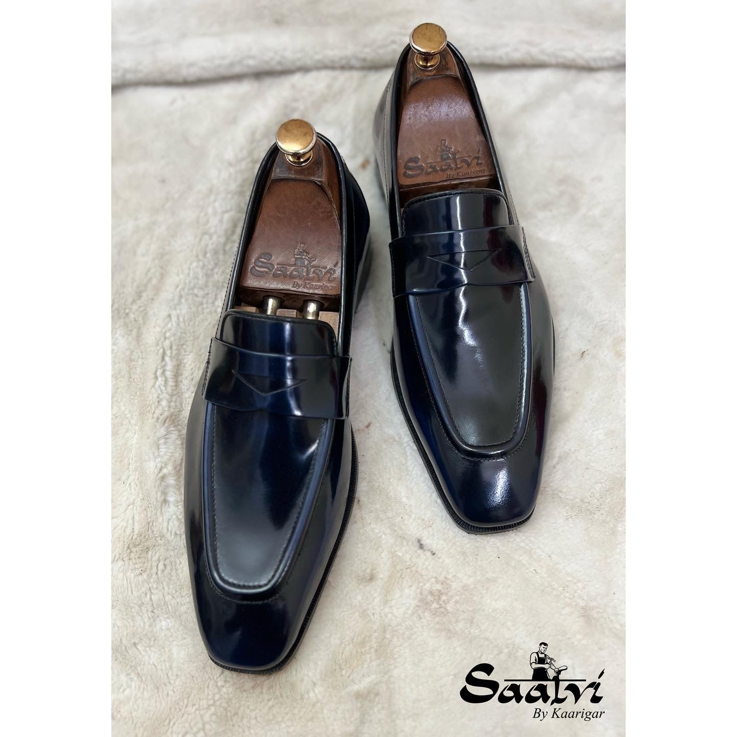 Penny Loafers Blue Brushoff