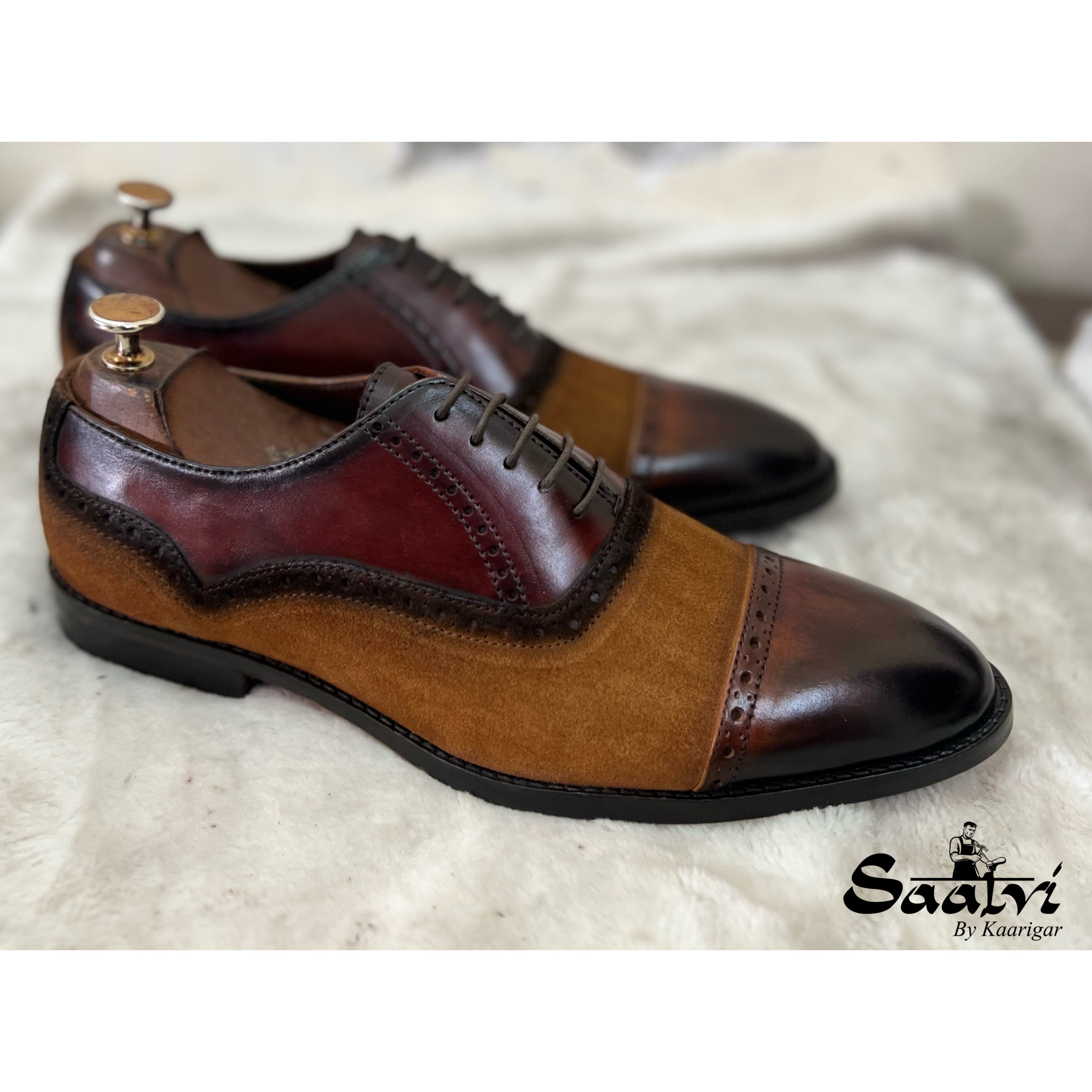 Twin Texture Oxfords Leather & Suede